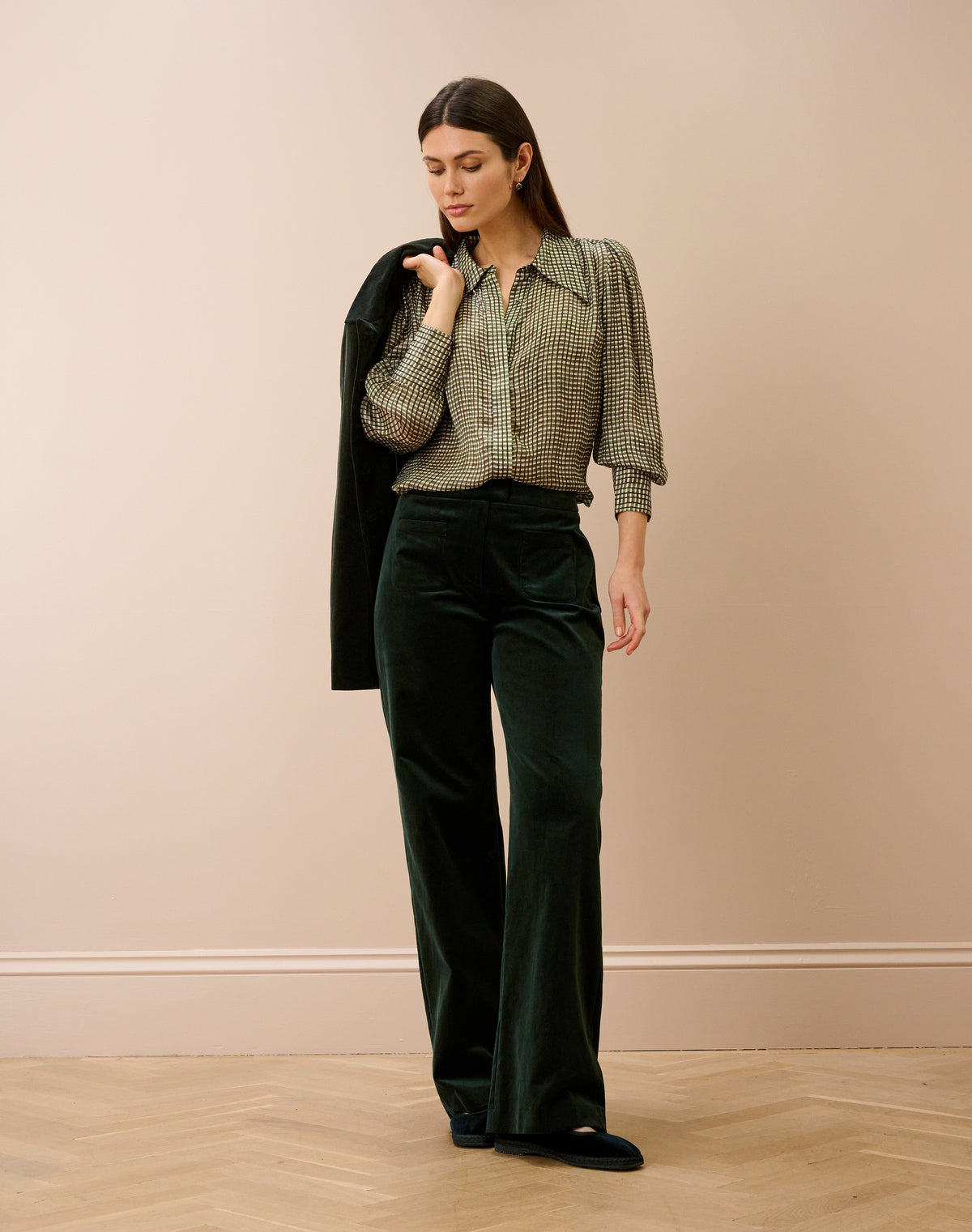 Cotton Velvet Trousers