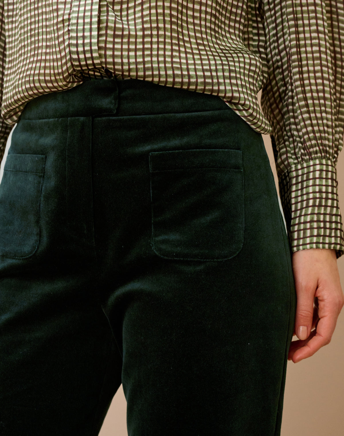 Cotton Velvet Trousers