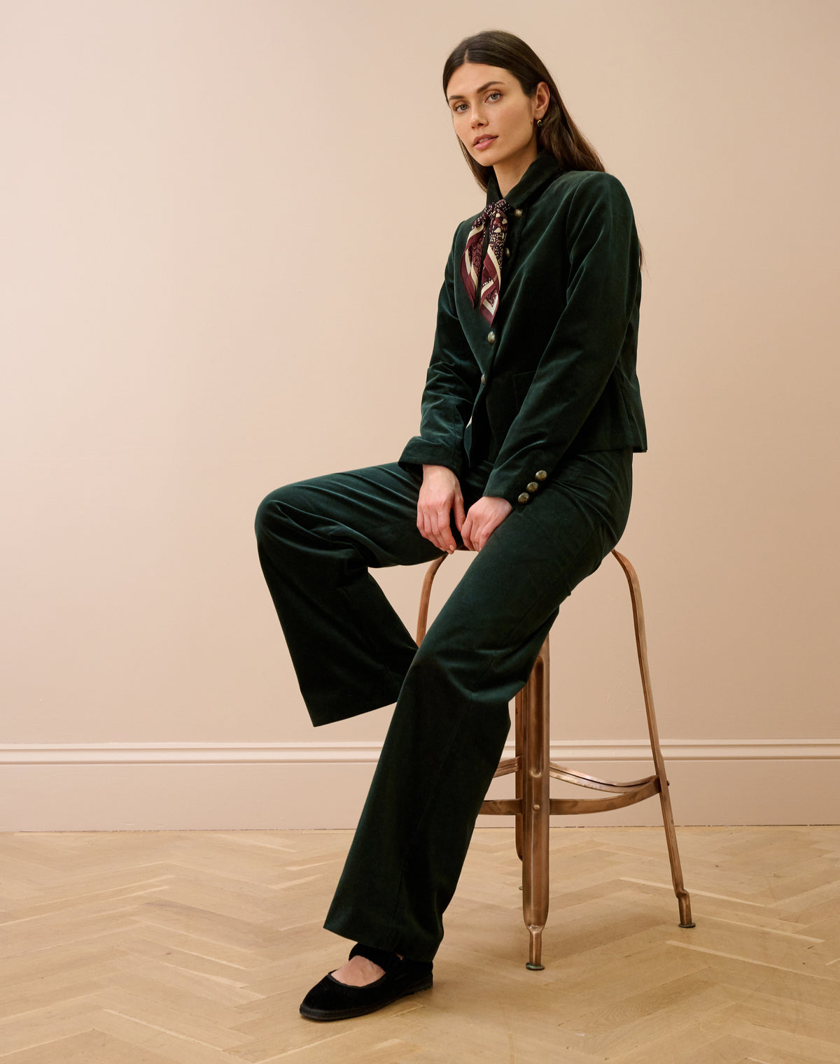 Cotton Velvet Trousers
