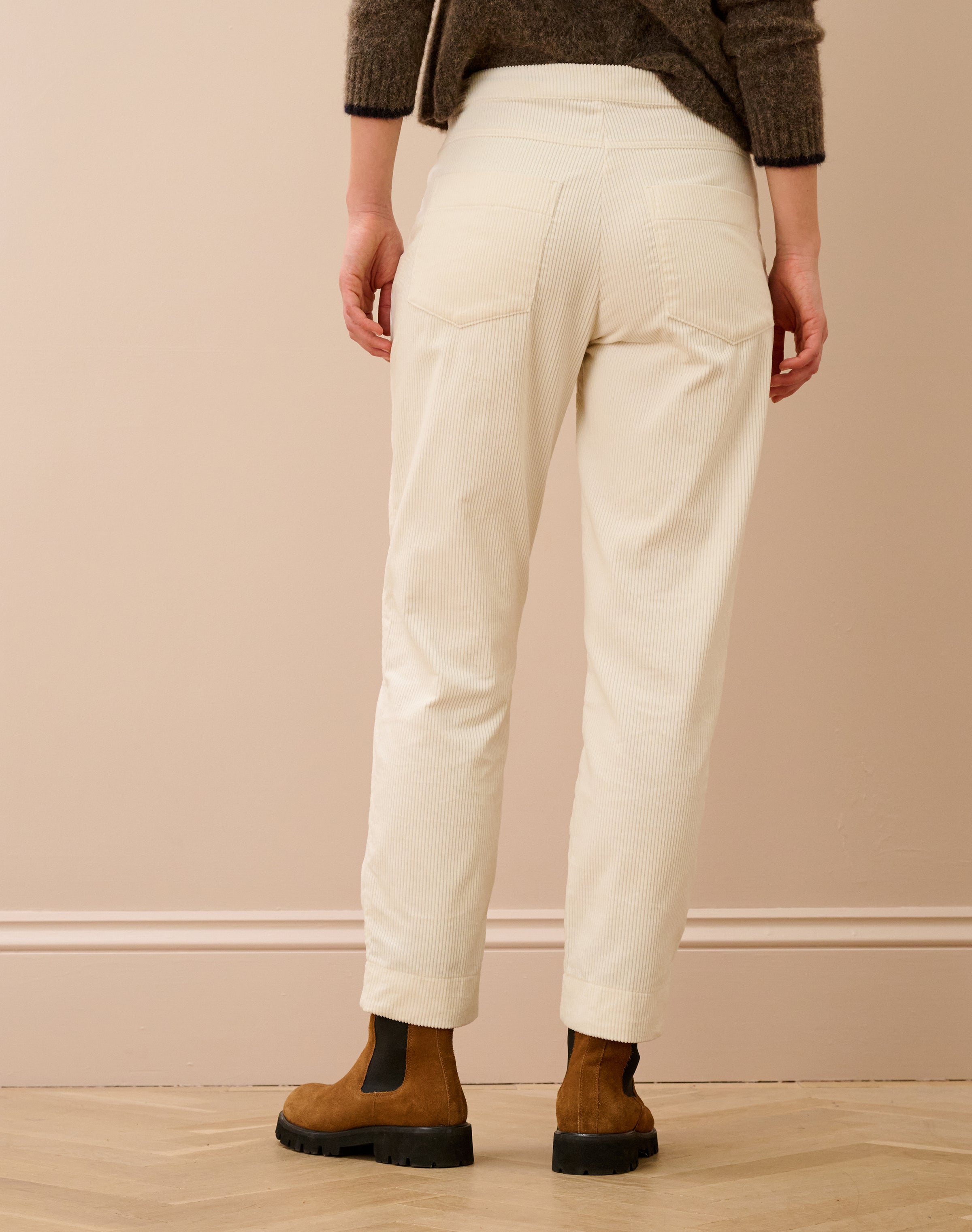 Organic Corduroy Tapered Leg Trousers