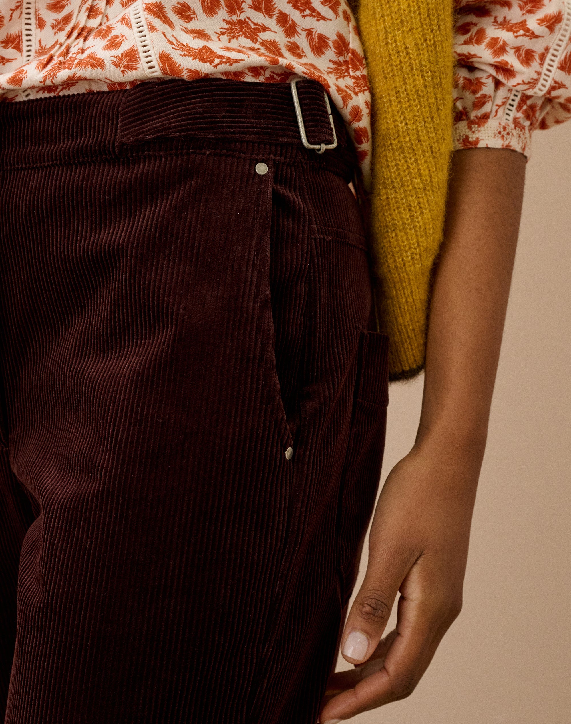 Organic Corduroy Tapered Leg Trousers