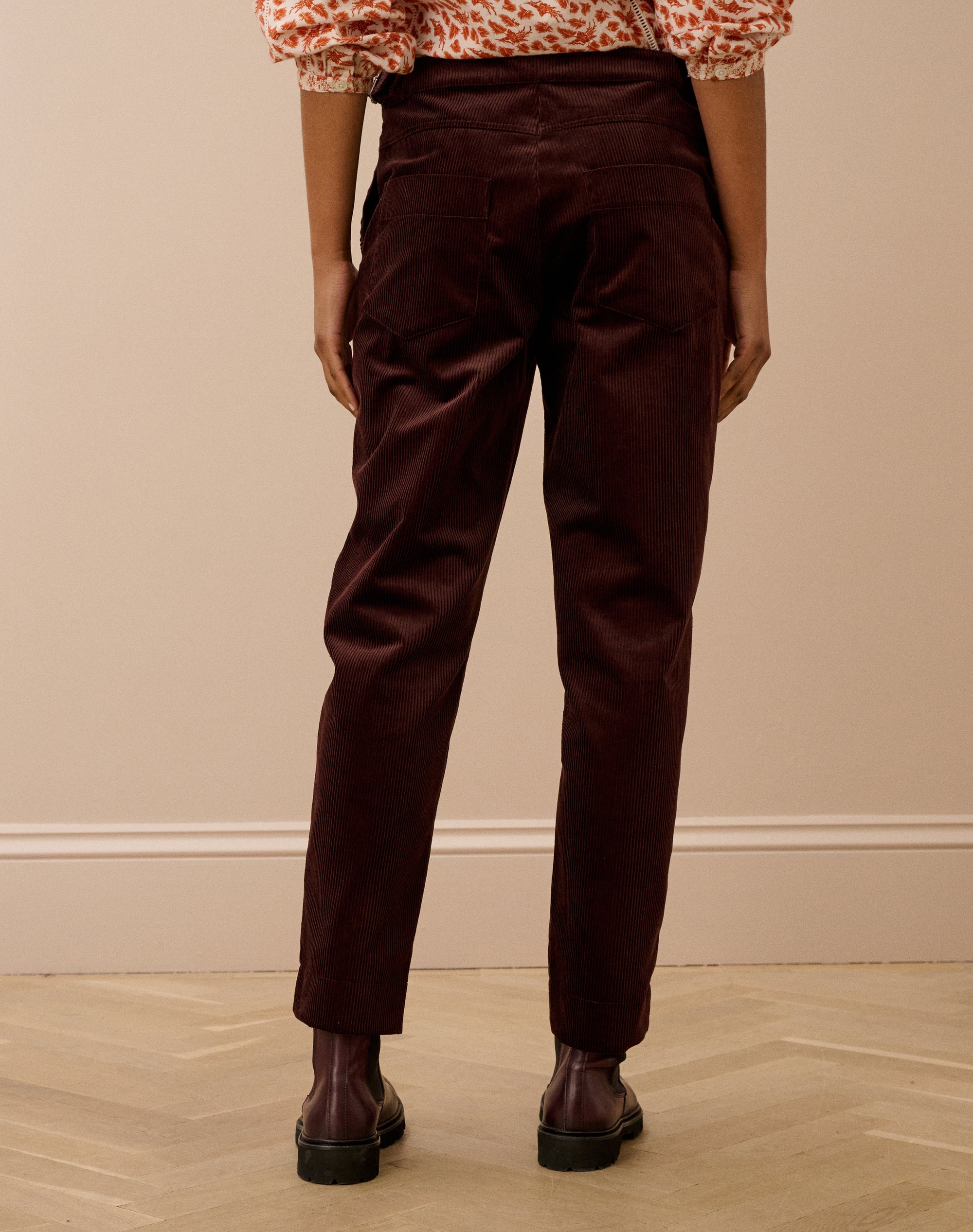 Organic Corduroy Tapered Leg Trousers