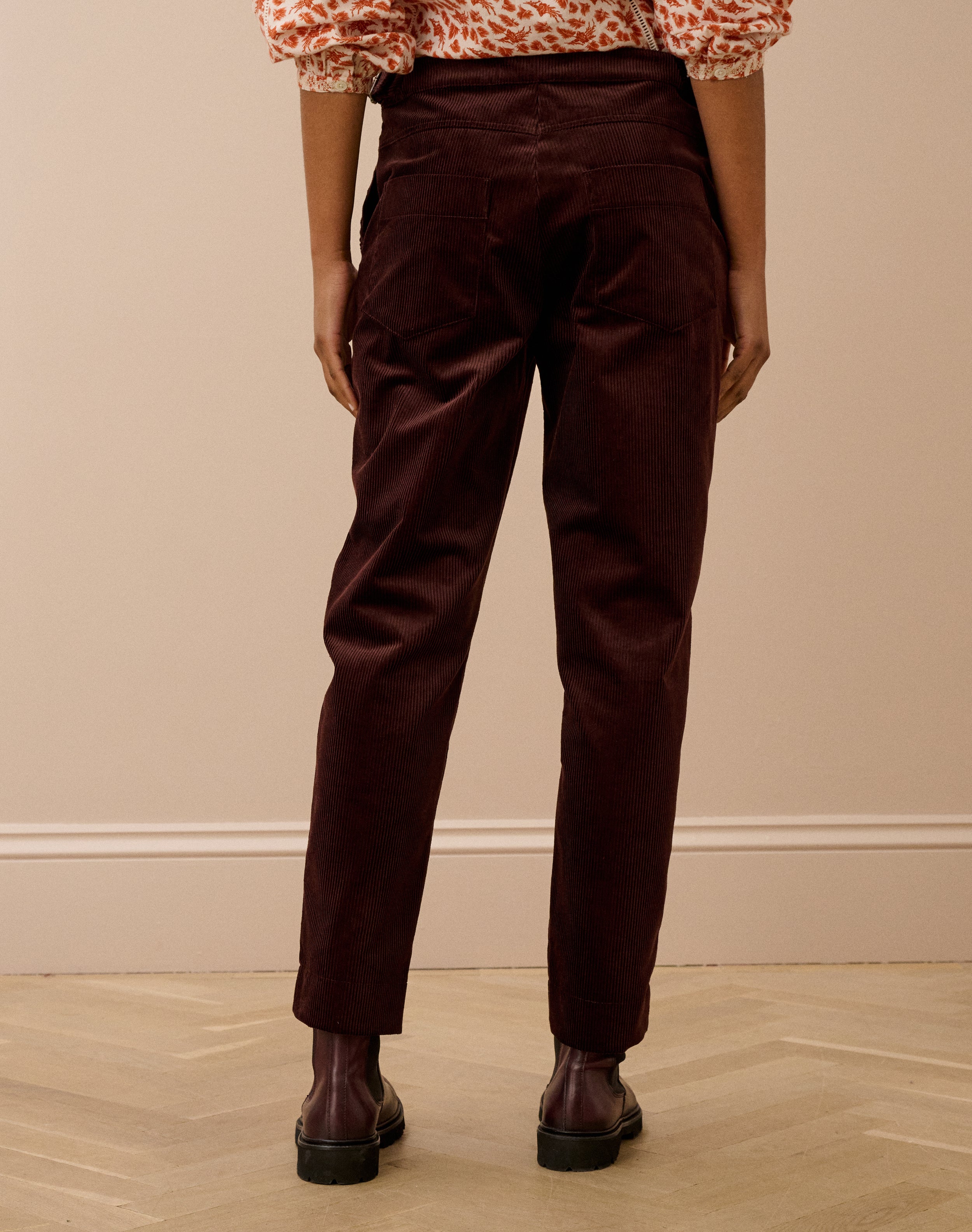 Organic Corduroy Tapered Leg Trousers