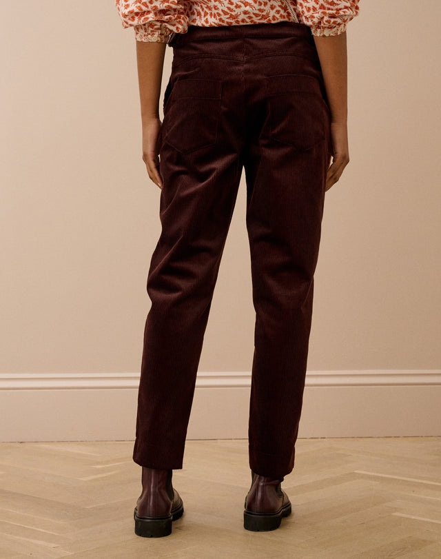 Organic Corduroy Tapered Leg Trousers