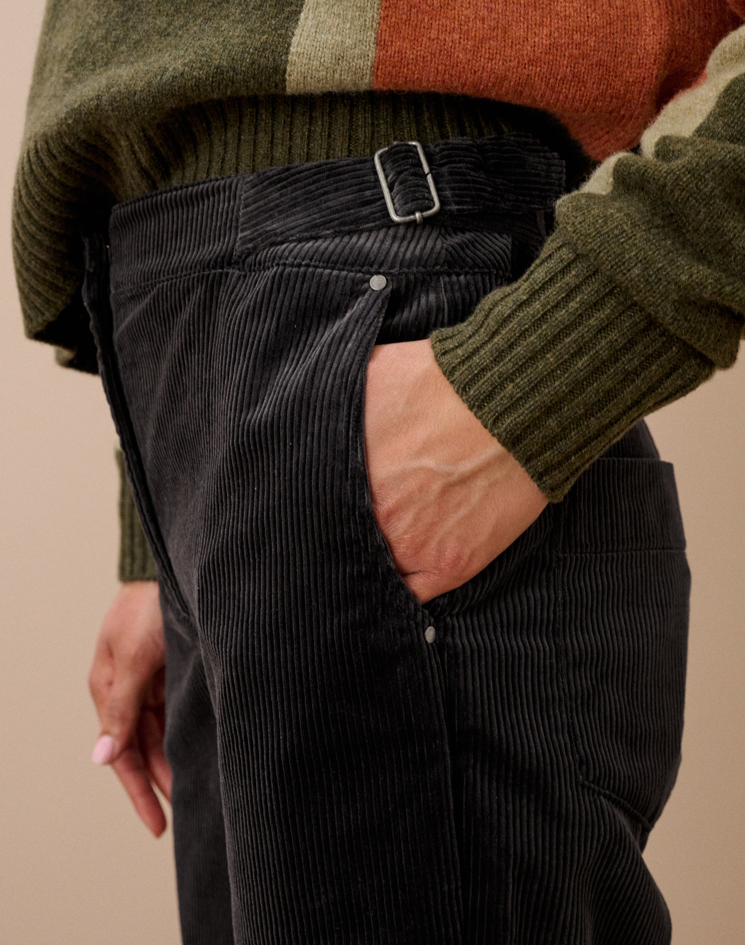 Organic Corduroy Tapered Leg Trousers