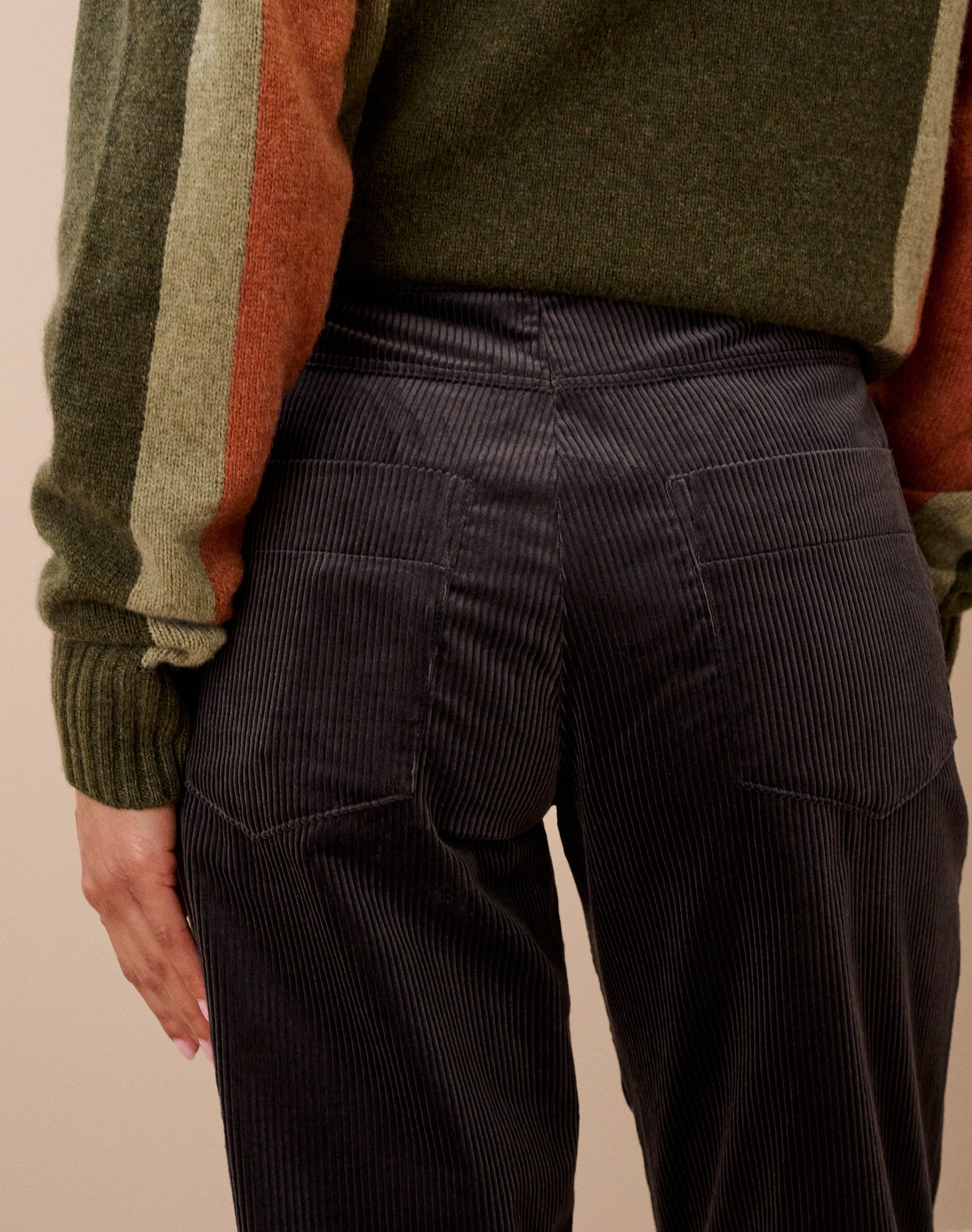 Organic Corduroy Tapered Leg Trousers