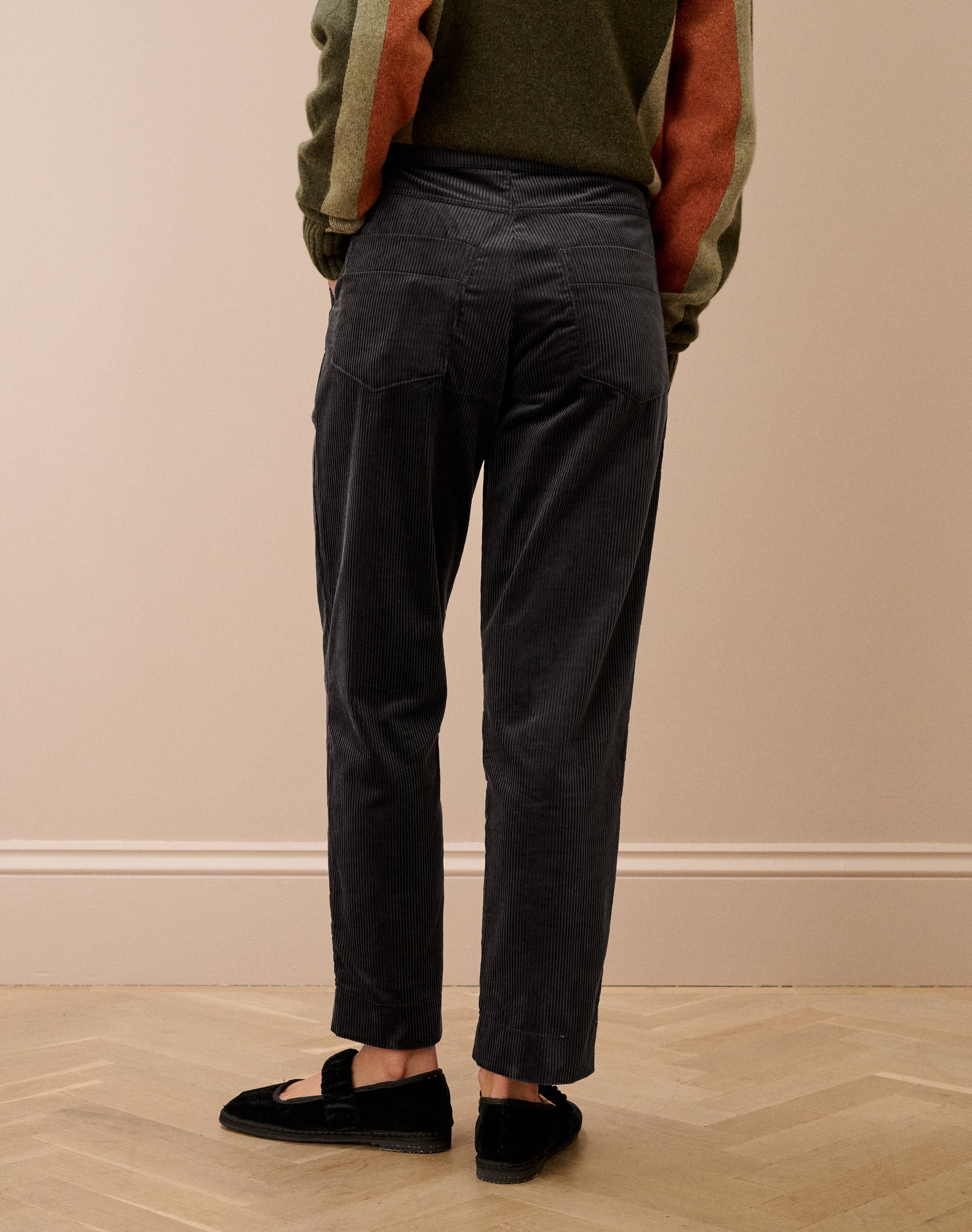 Organic Corduroy Tapered Leg Trousers