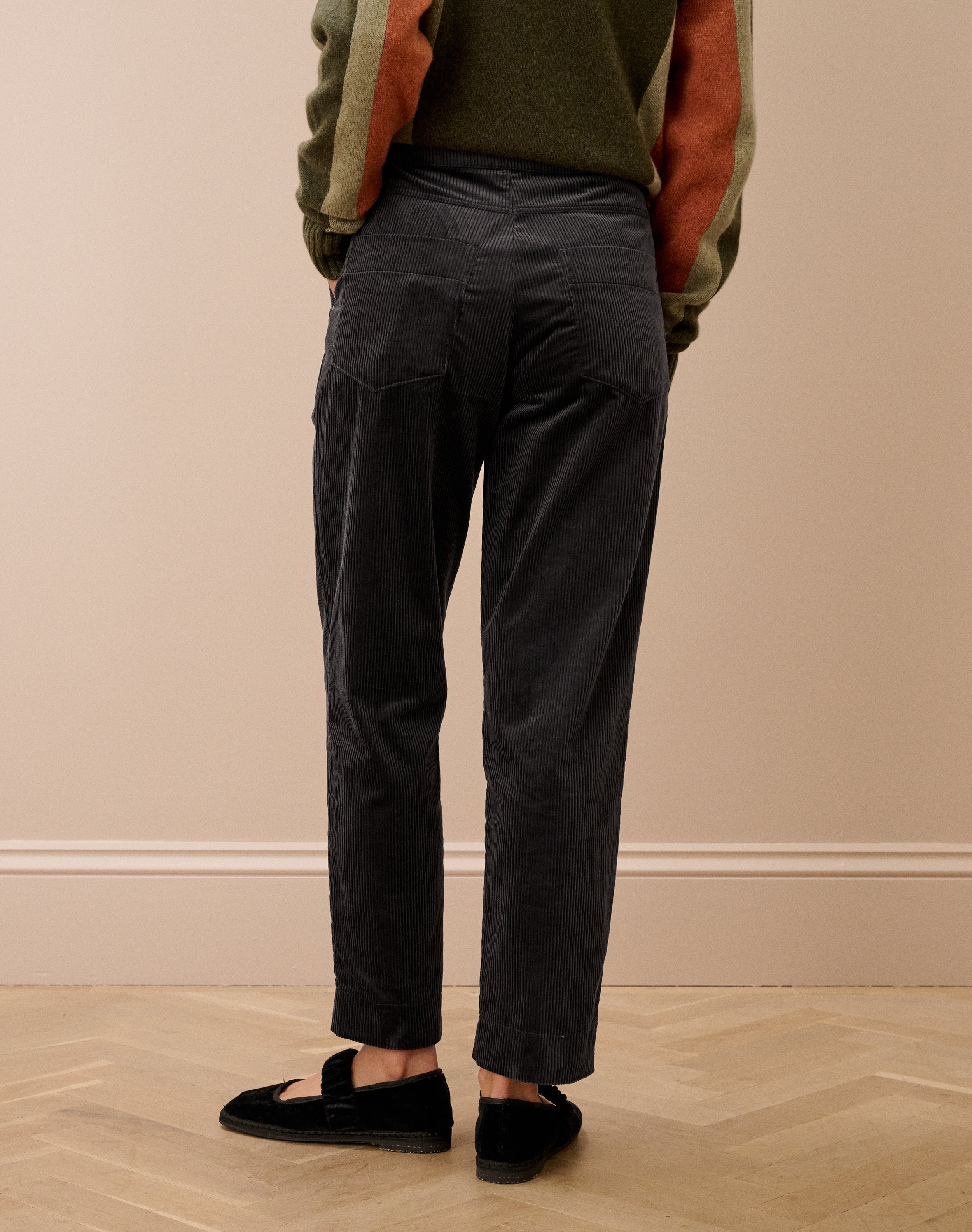 Organic Corduroy Tapered Leg Trousers