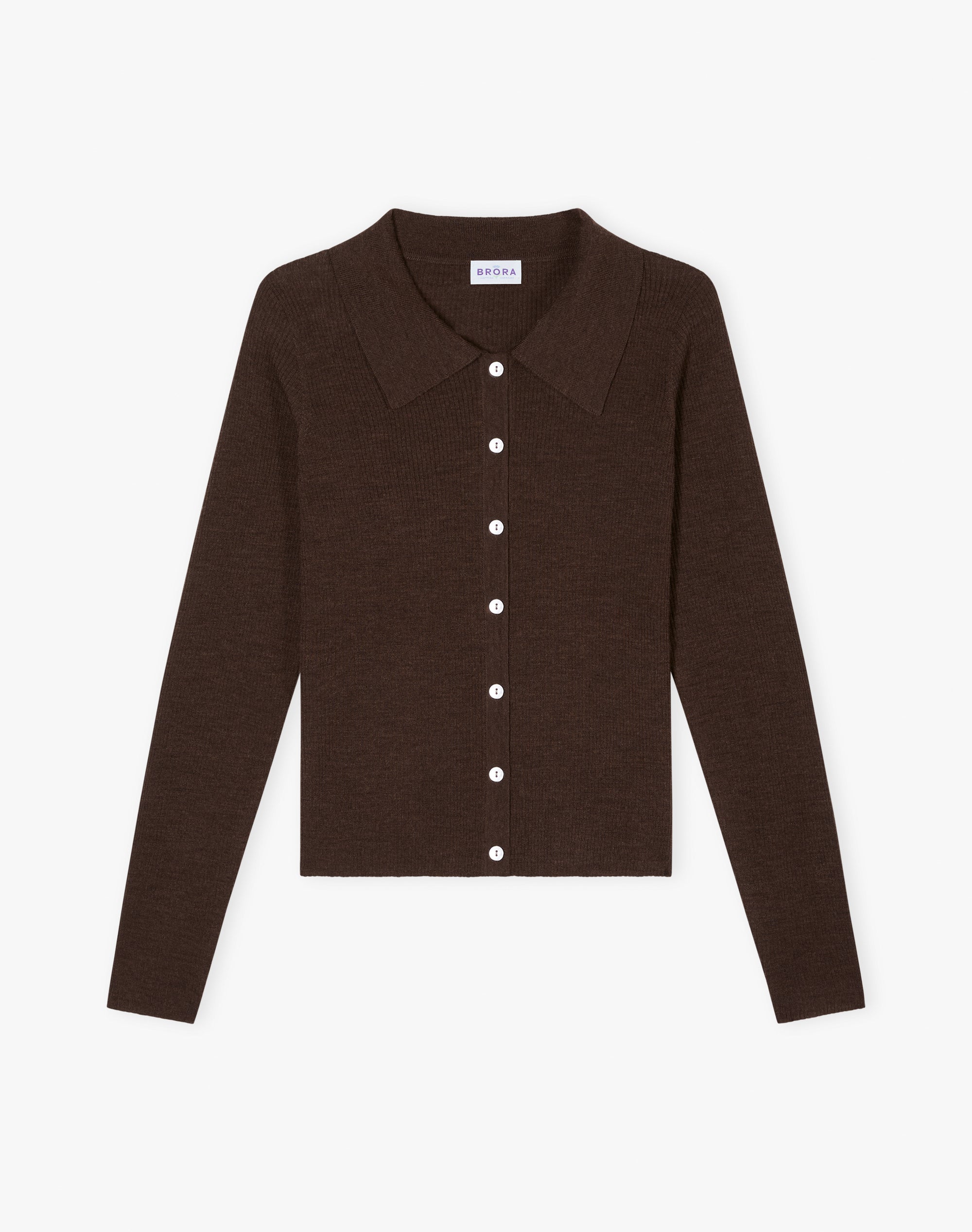 Merino Ribbed Cardigan
