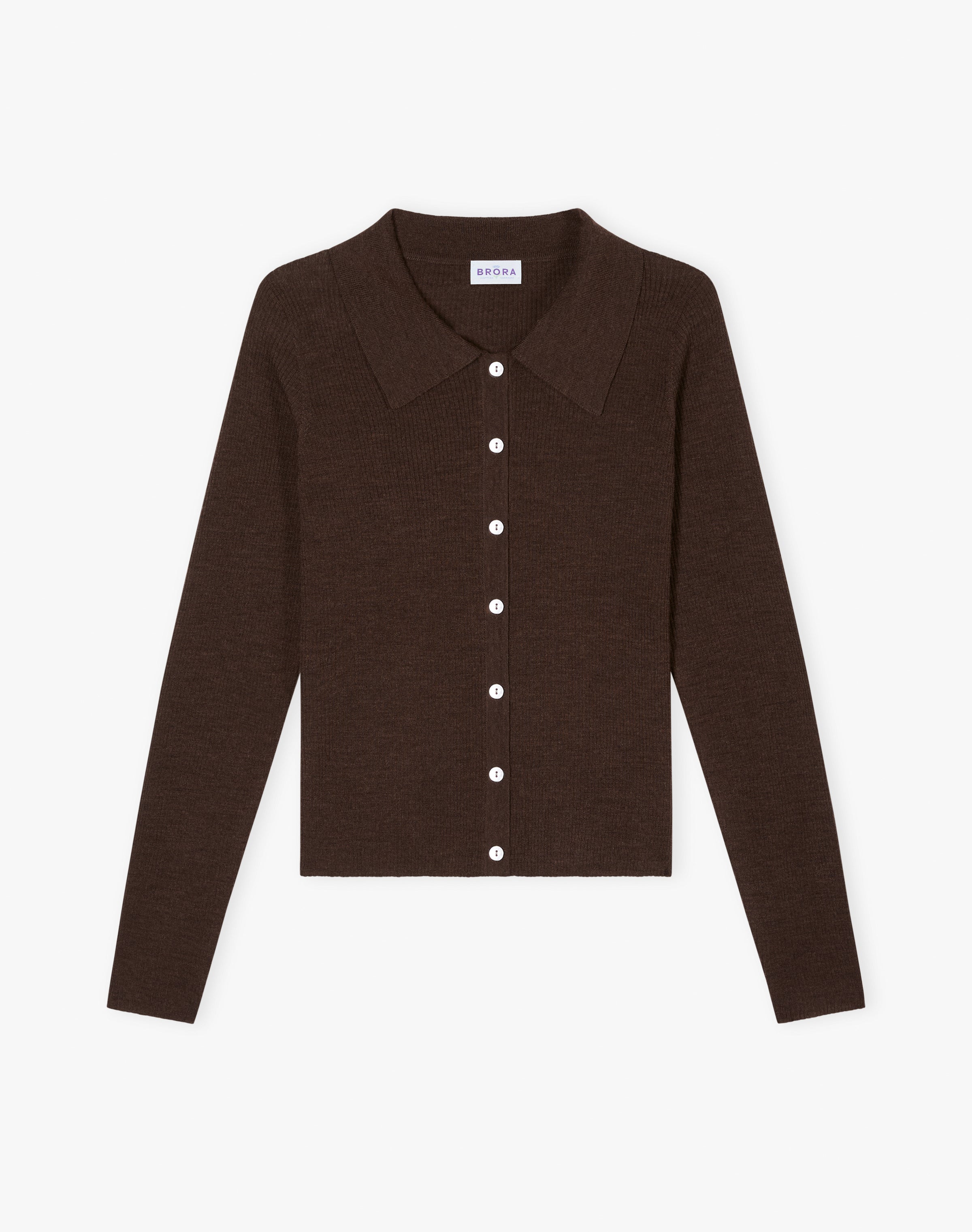 Merino Ribbed Cardigan