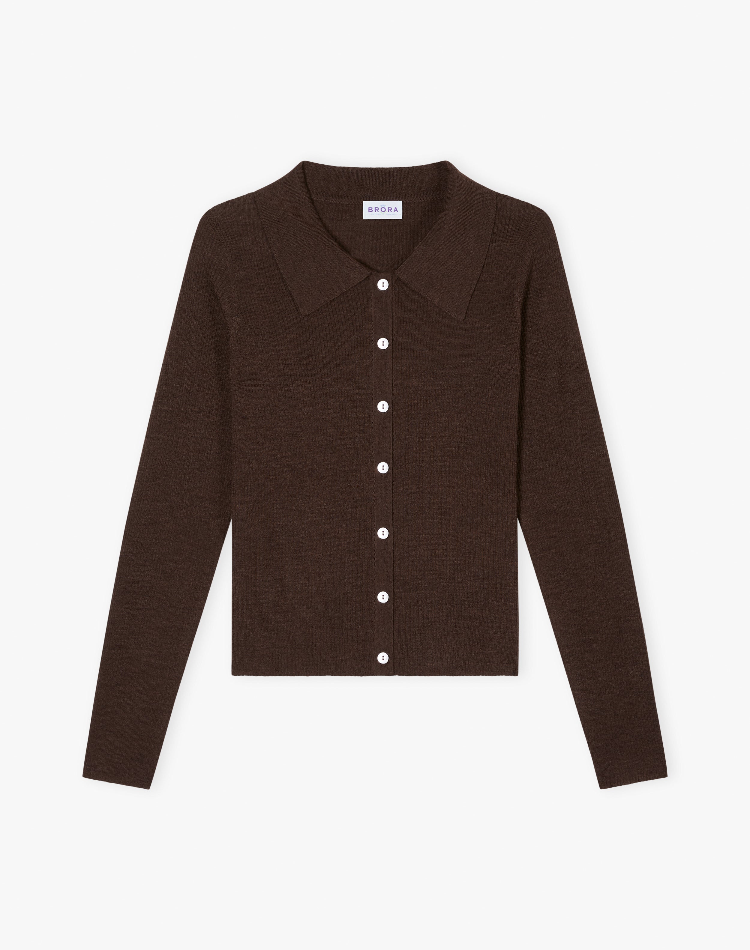 Merino Ribbed Cardigan