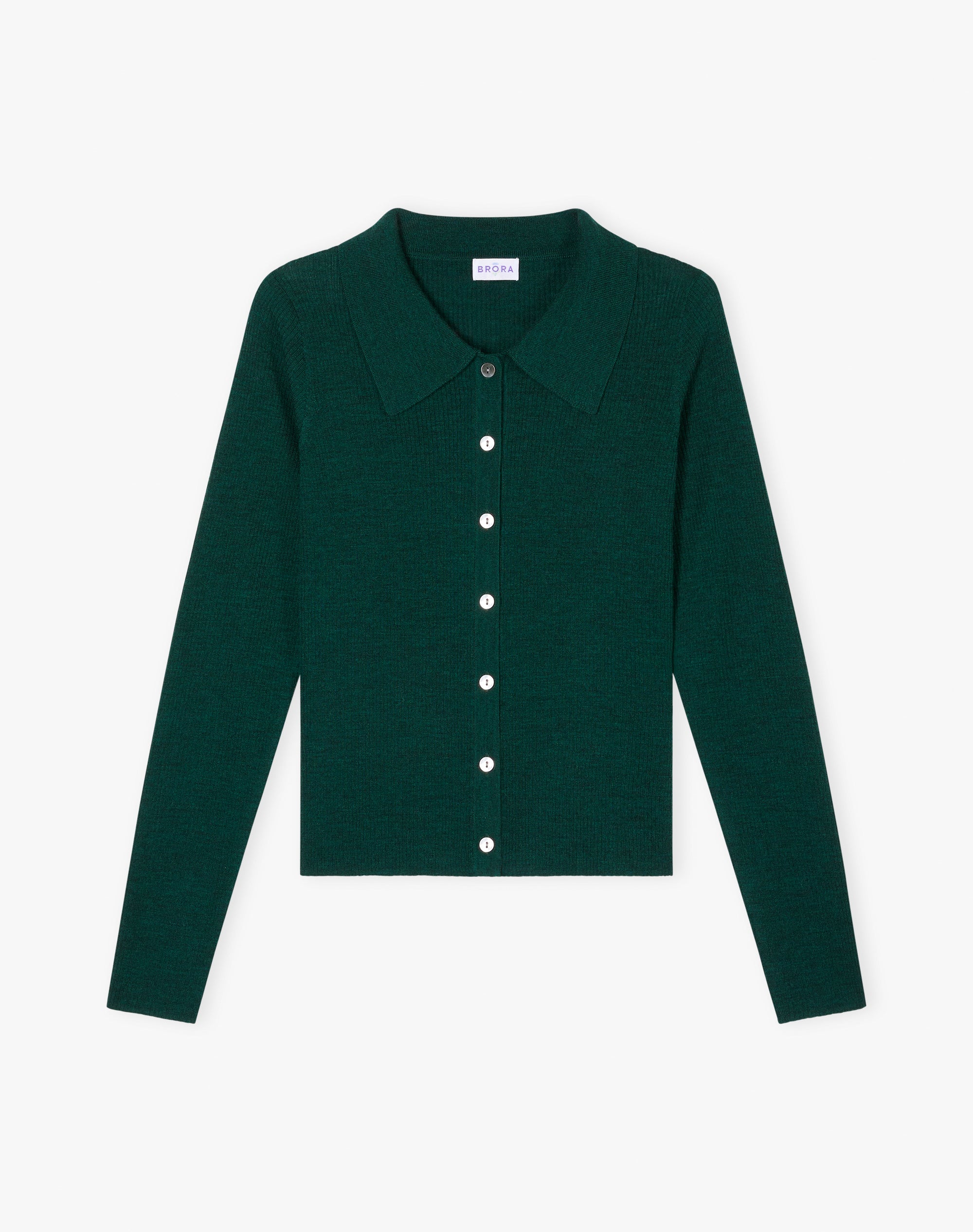 Merino Ribbed Cardigan