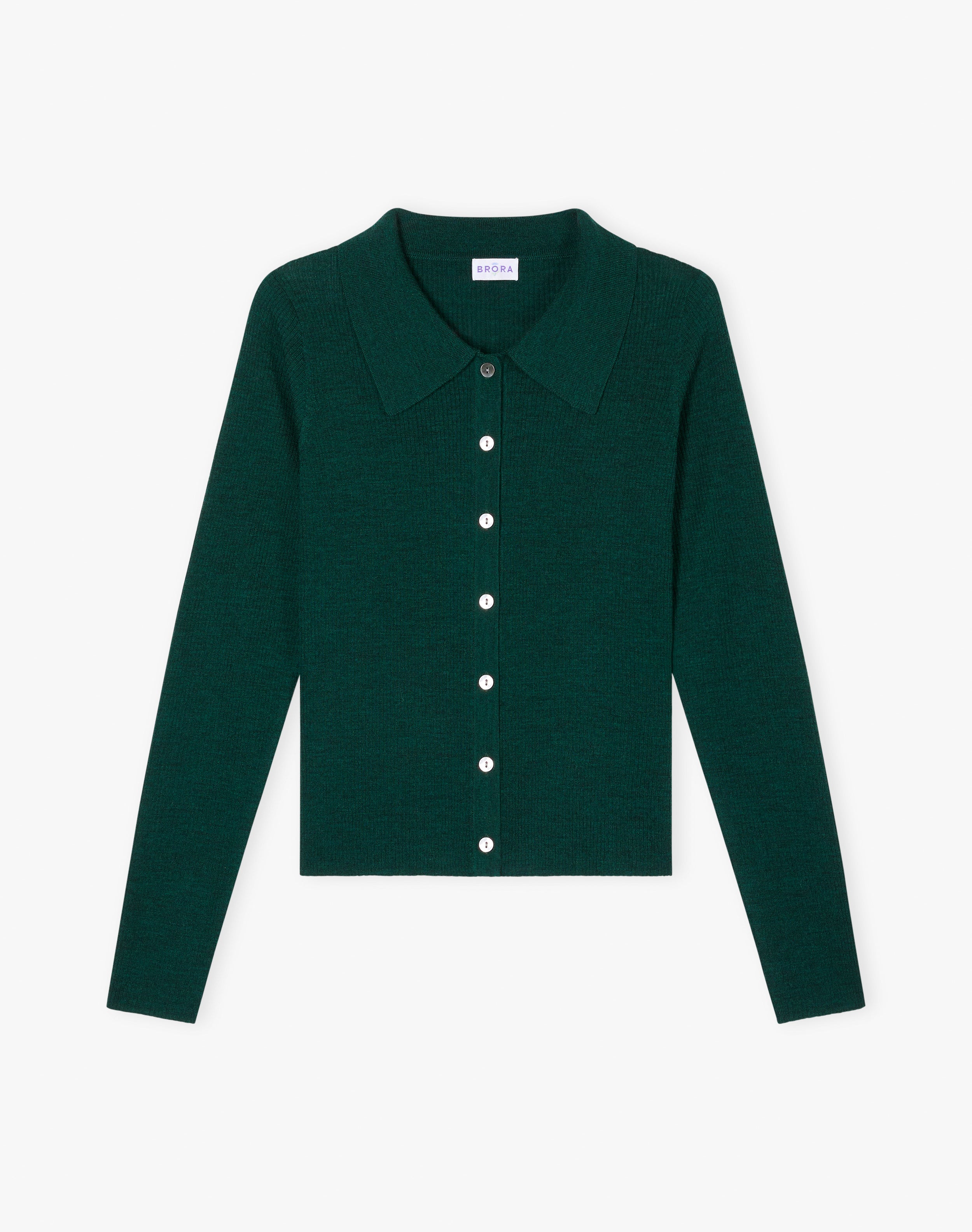 Merino Ribbed Cardigan