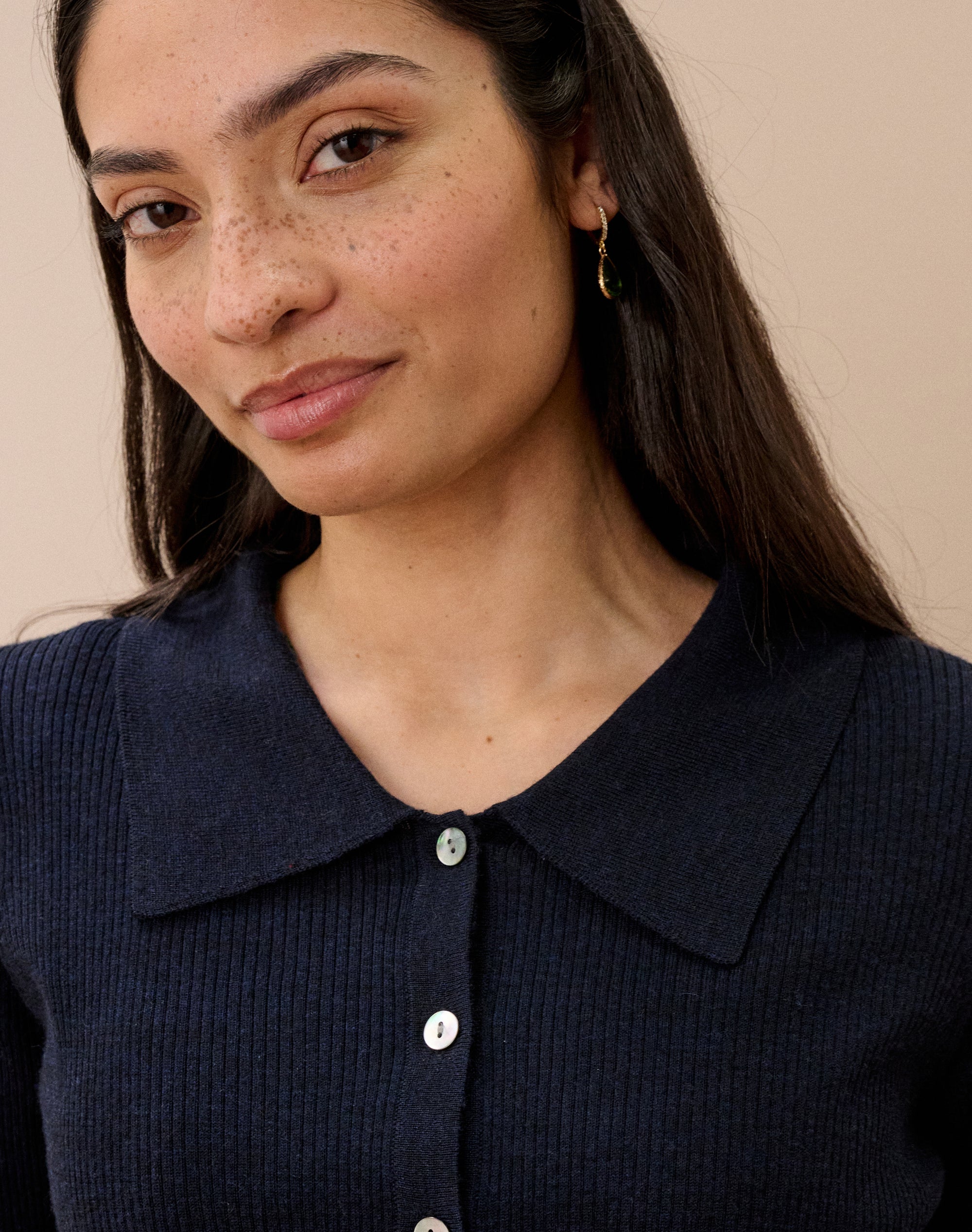 Merino Ribbed Cardigan