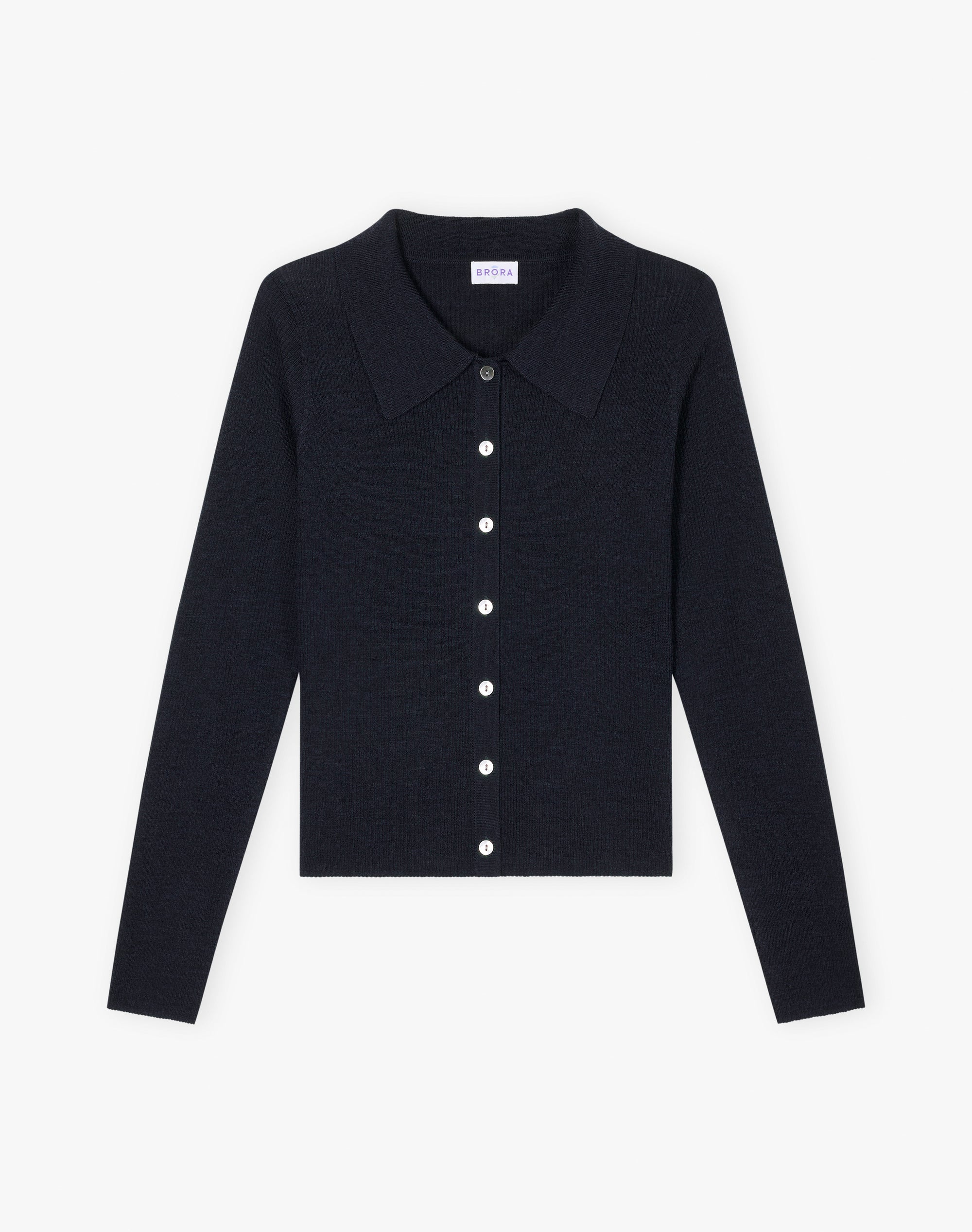 Merino Ribbed Cardigan