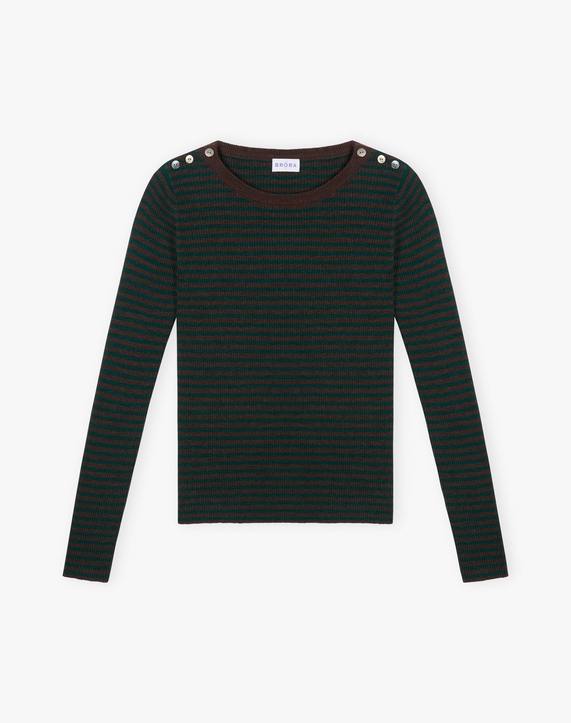 Merino Stripe Ribbed Jumper