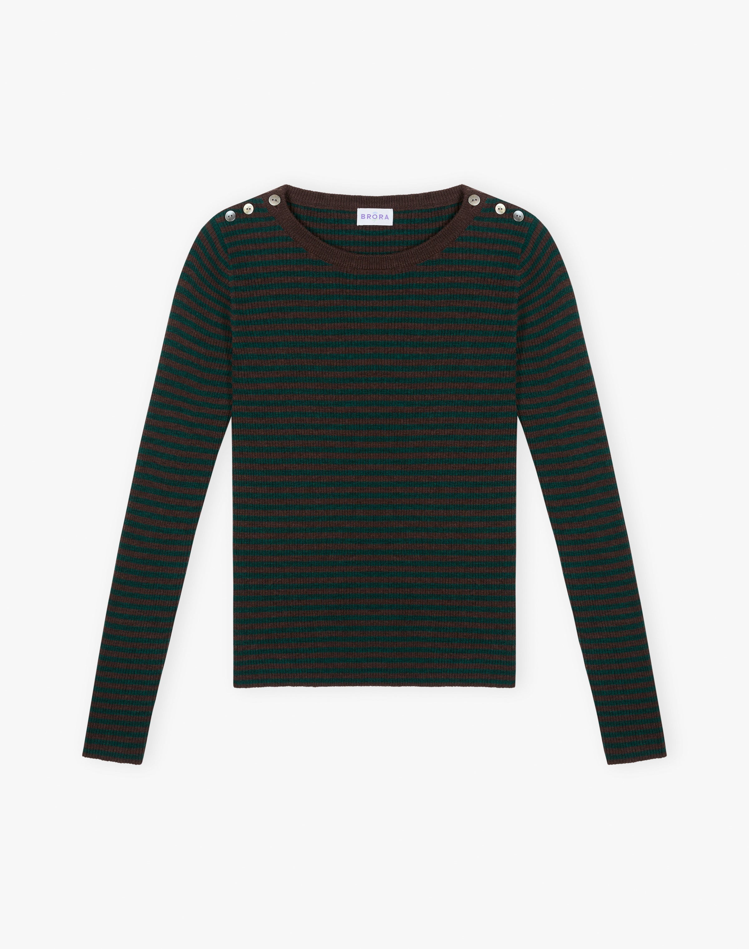 Merino Stripe Ribbed Jumper