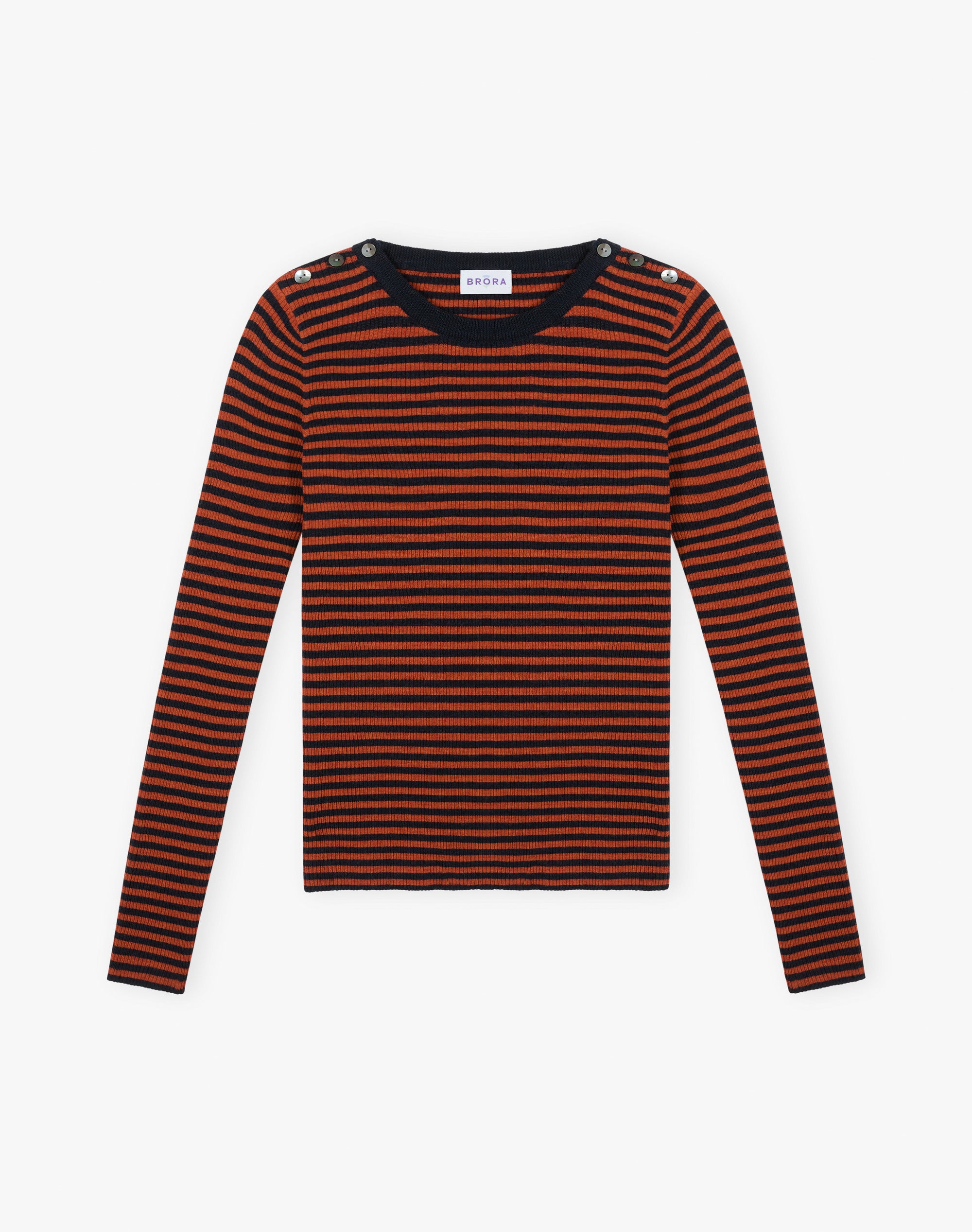 Merino Stripe Ribbed Jumper