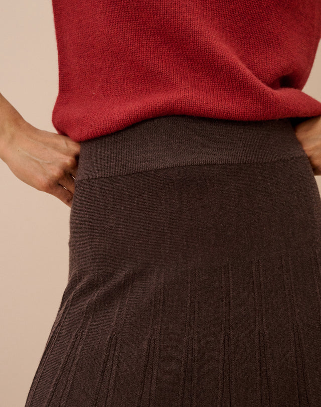 Merino Knitted Skirt