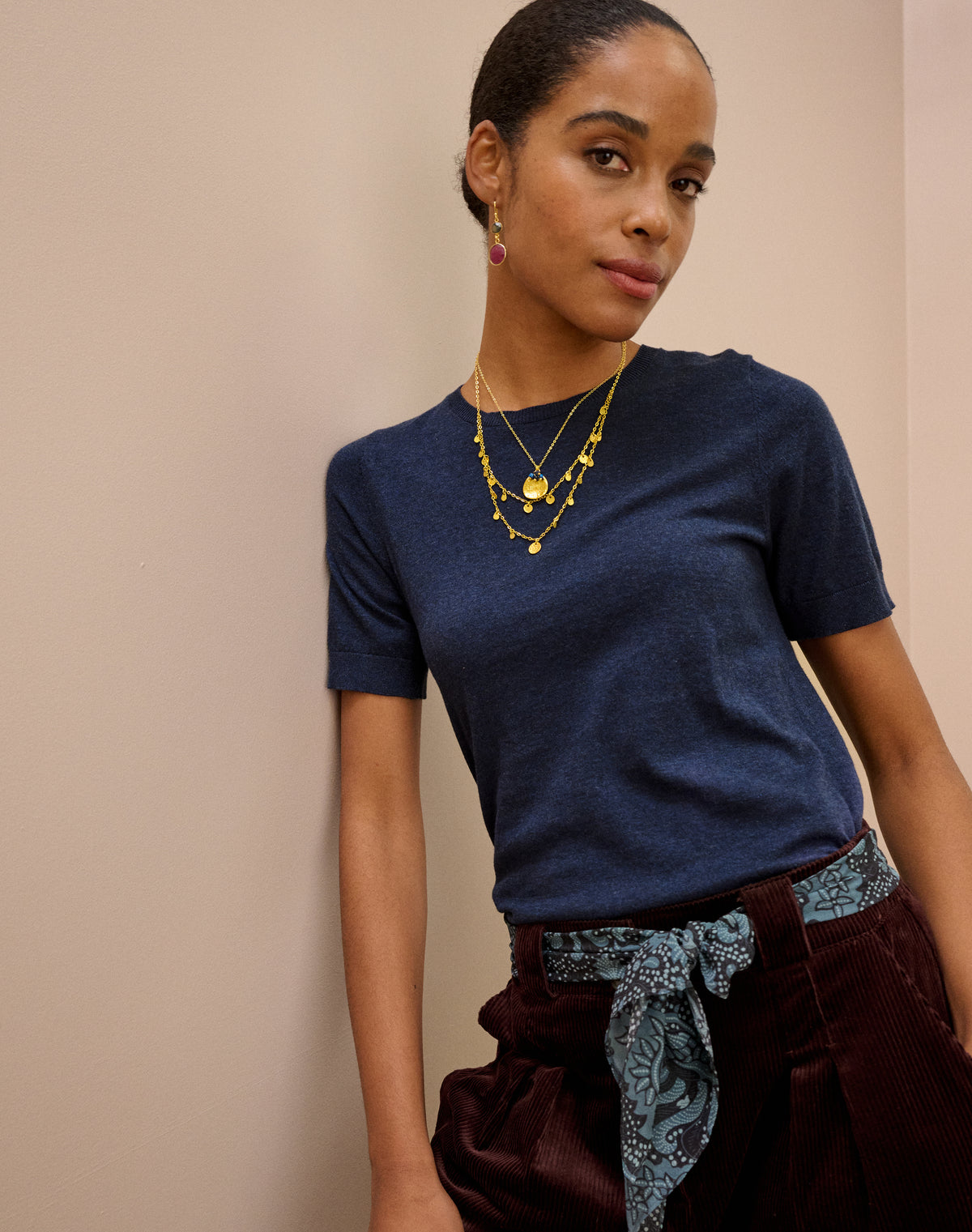 Cotton Knit Classic T-Shirt