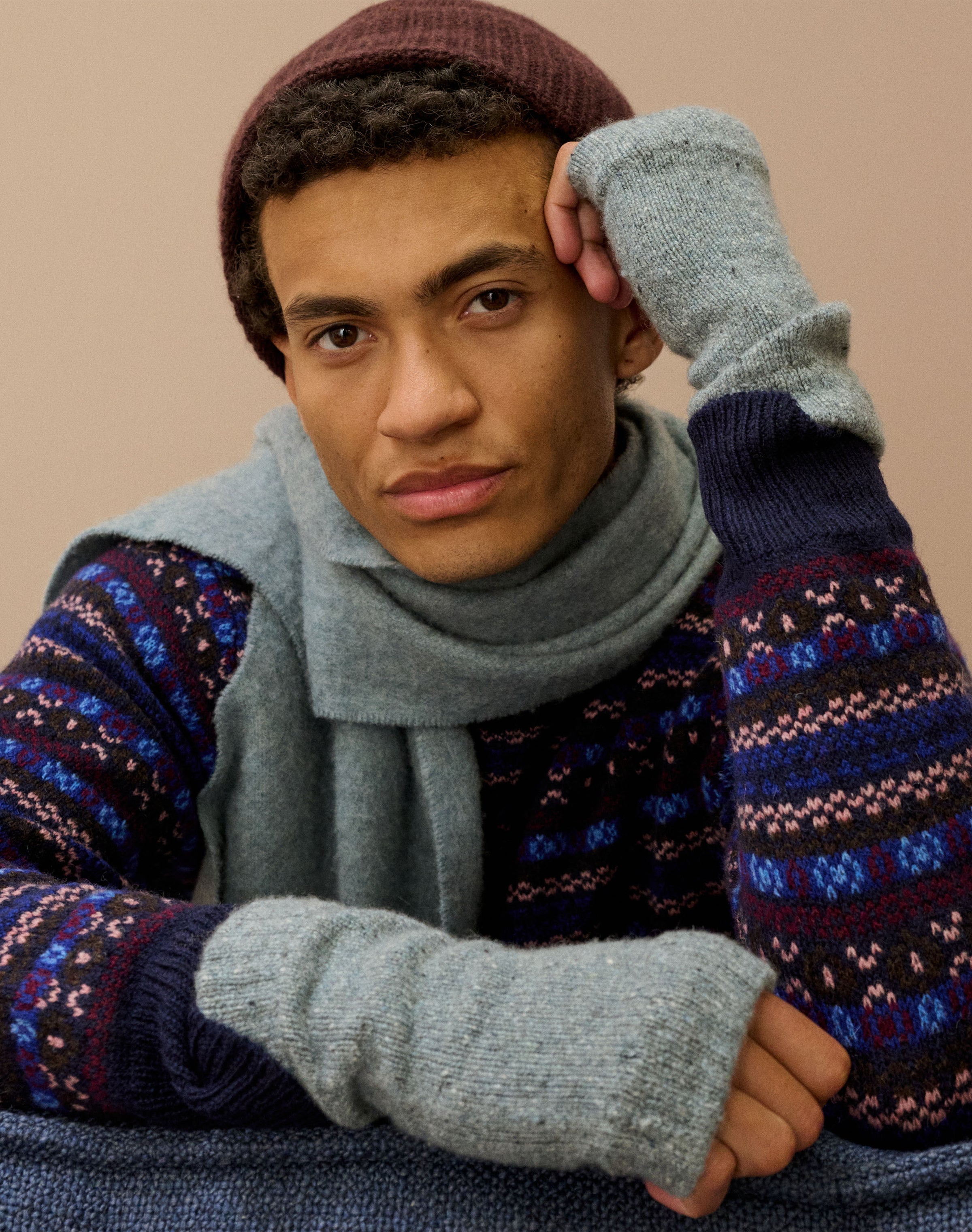 Cashmere Donegal Wristwarmers