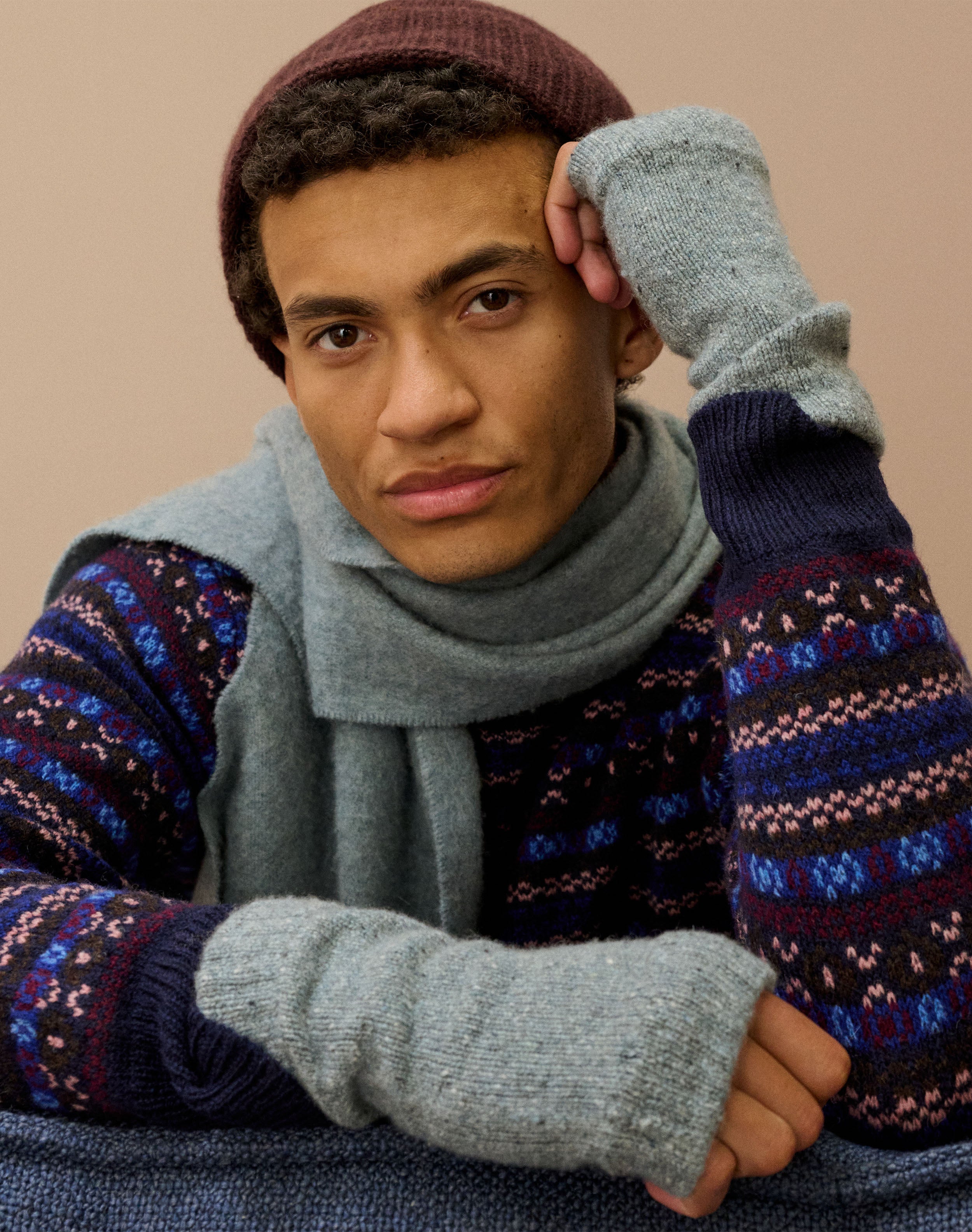 Cashmere Donegal Wristwarmers