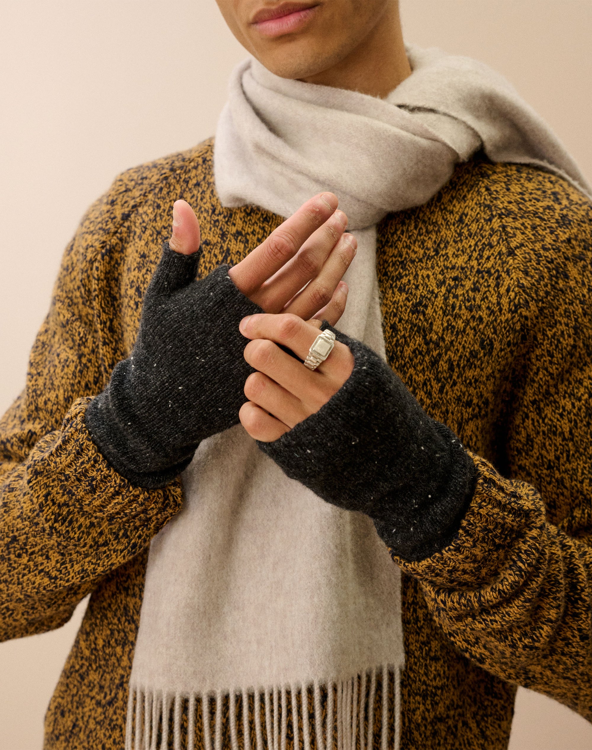 Cashmere Donegal Wristwarmers