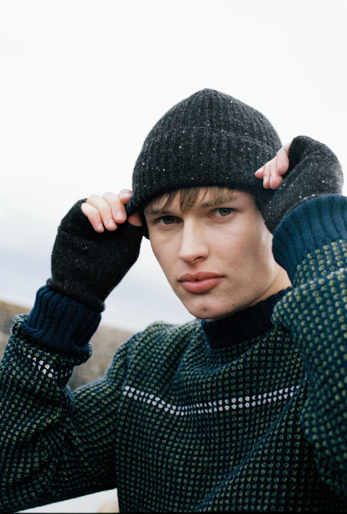 Cashmere Donegal Wristwarmers
