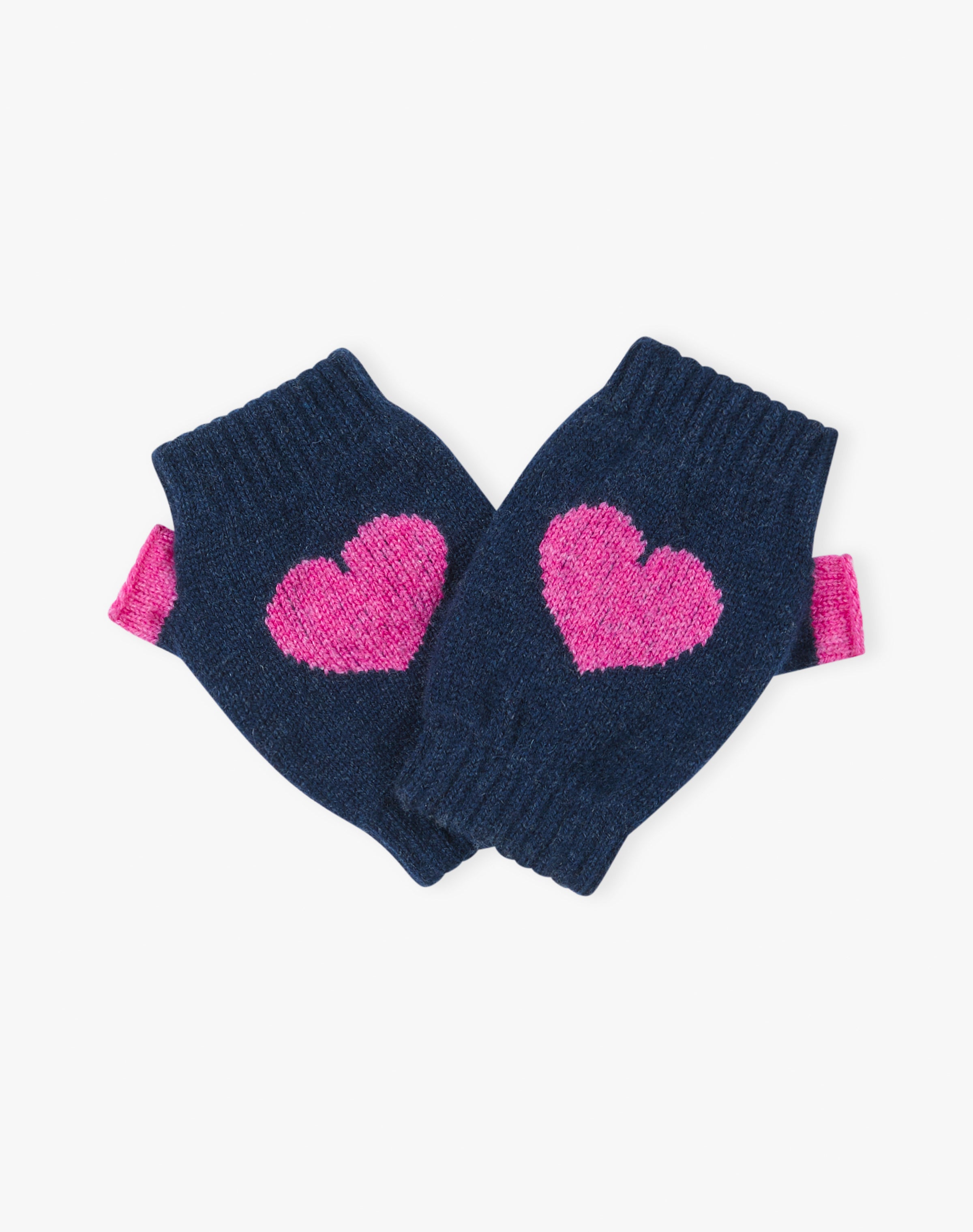 Cashmere Heart Wristwarmers