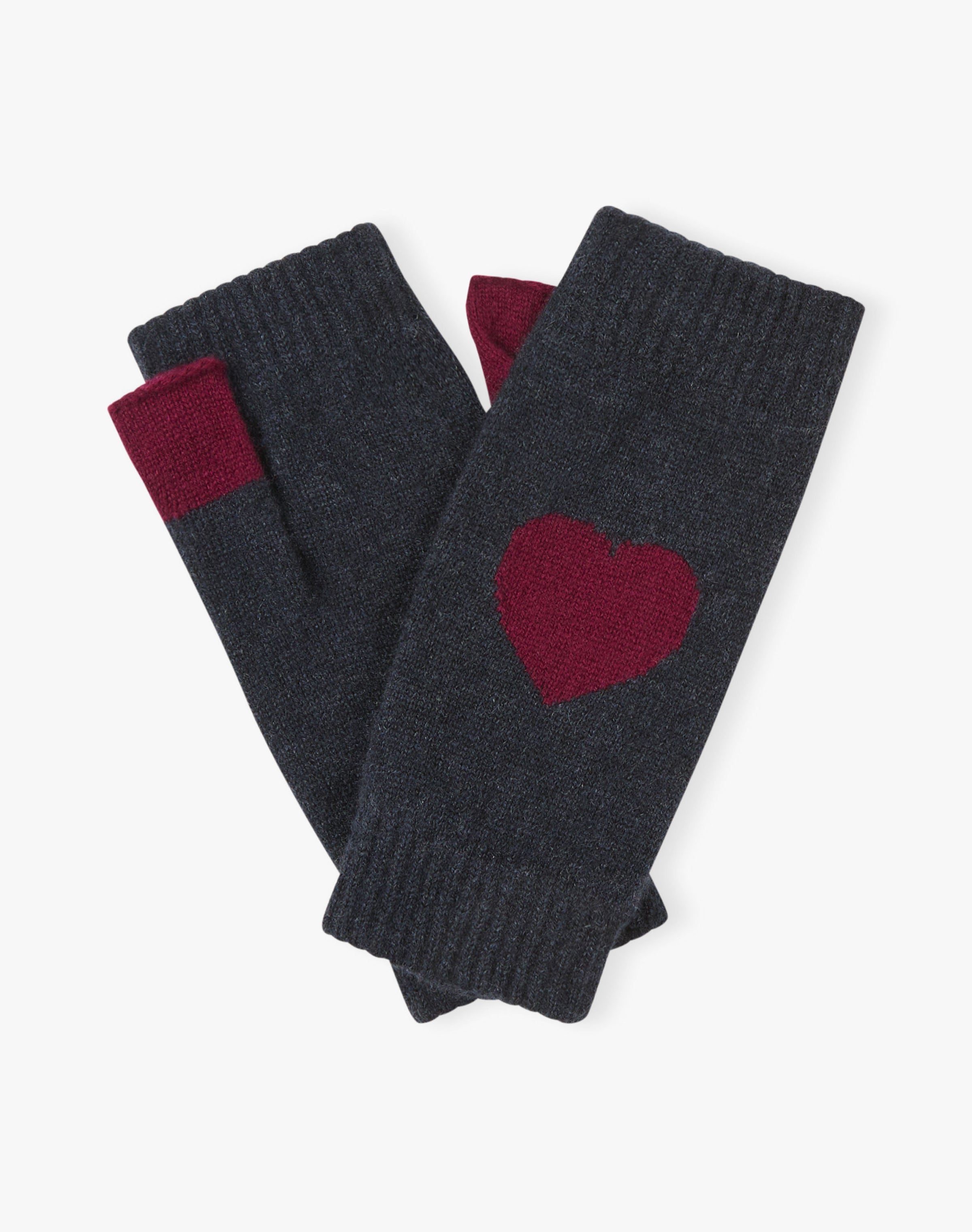 Women's Cashmere Heart Wristwarmers