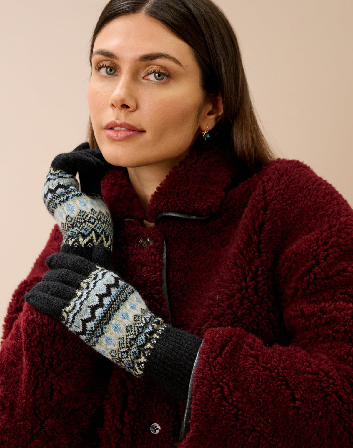 Women's Cashmere Fair Isle Gloves