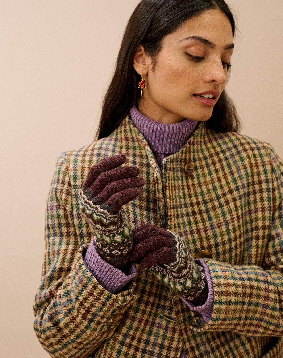 Women's Cashmere Fair Isle Gloves