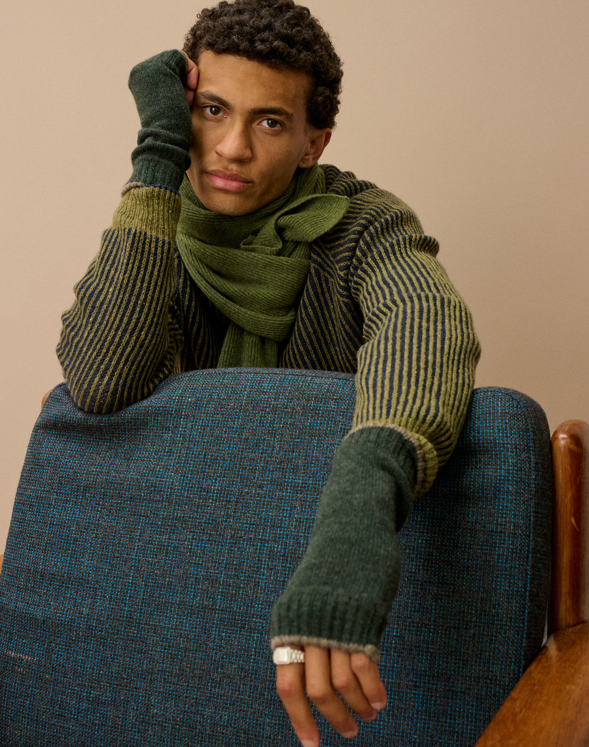 Men's Cashmere Tipped Wristwarmers
