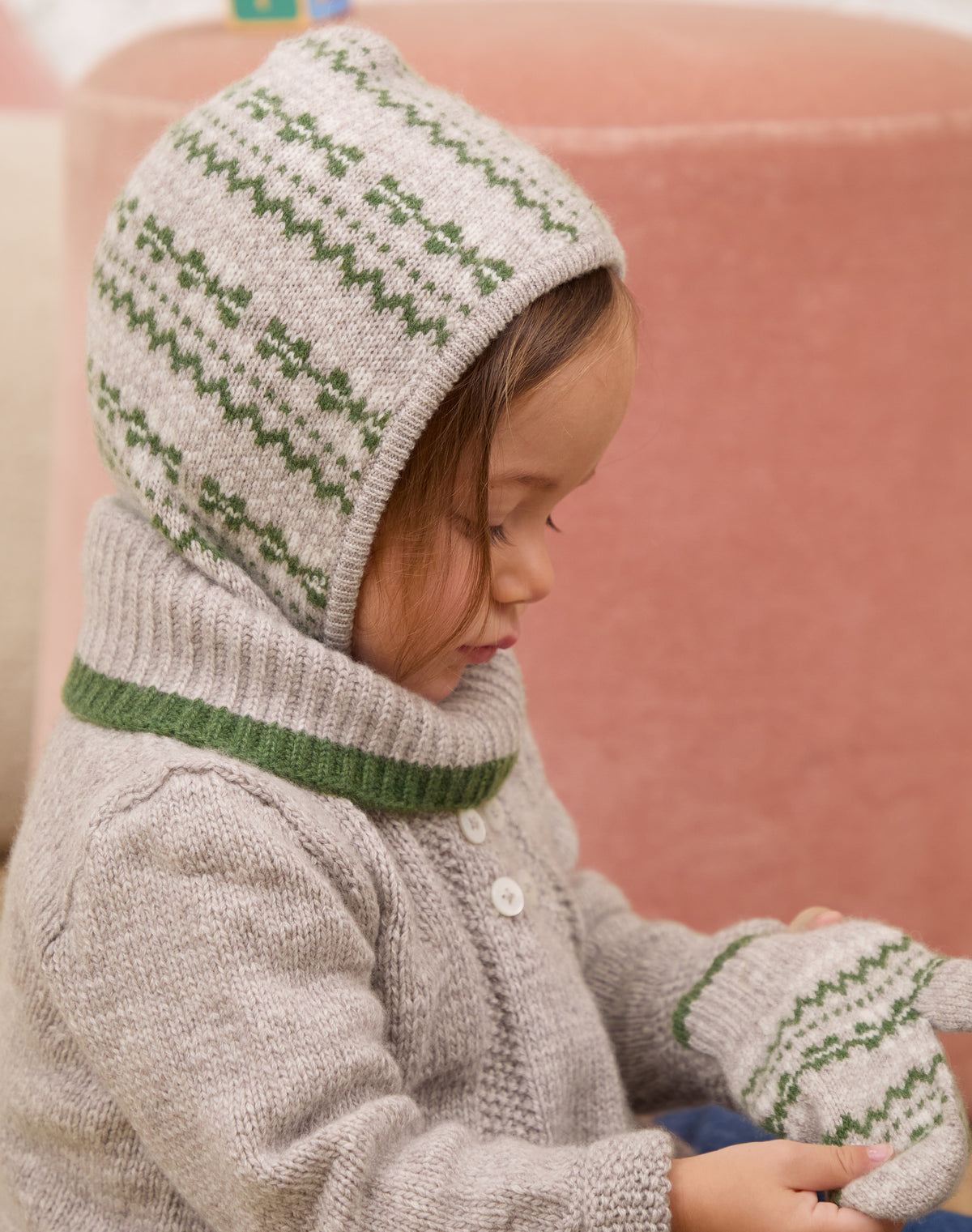 Cashmere Fair Isle Balaclava