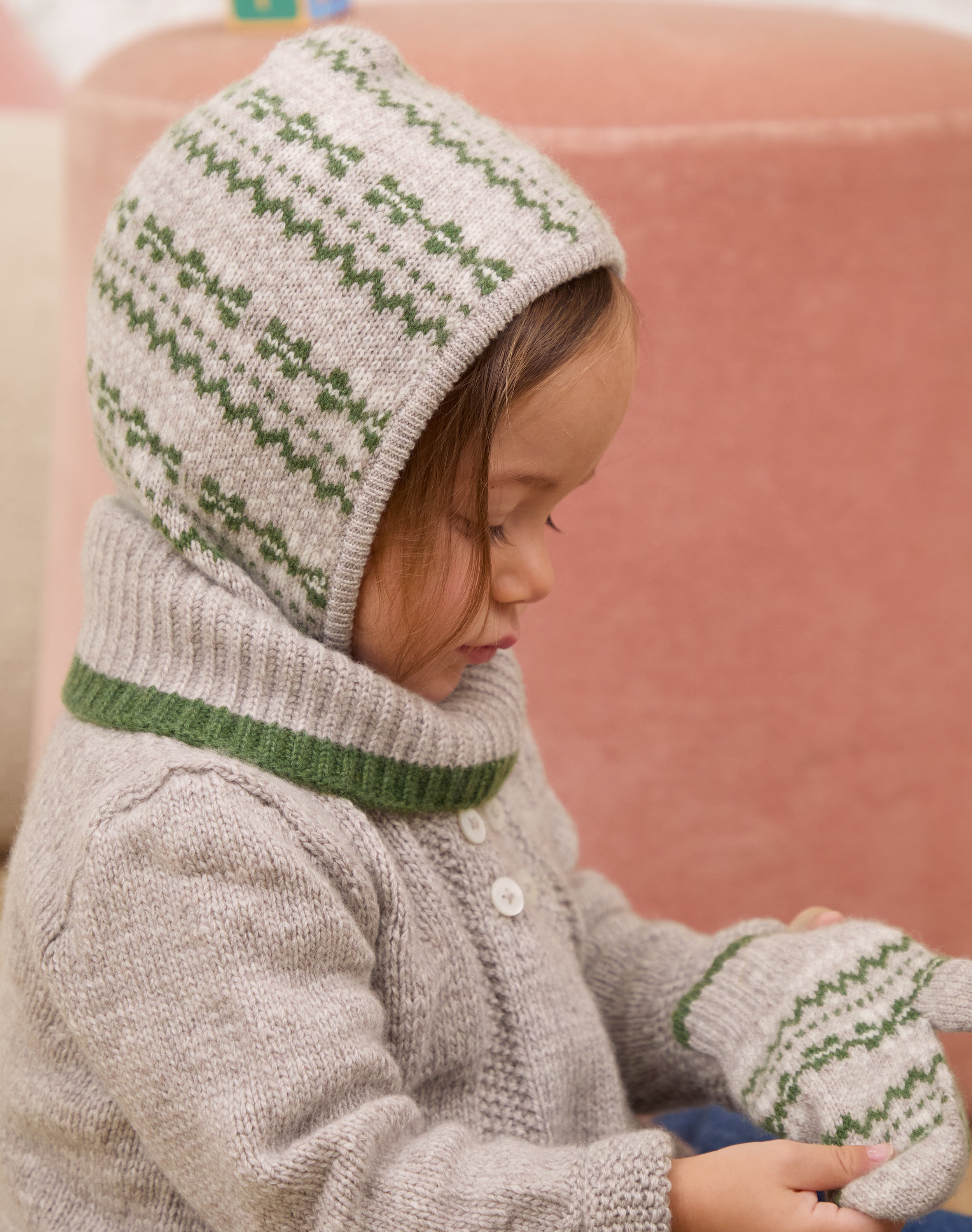 Cashmere Fair Isle Balaclava