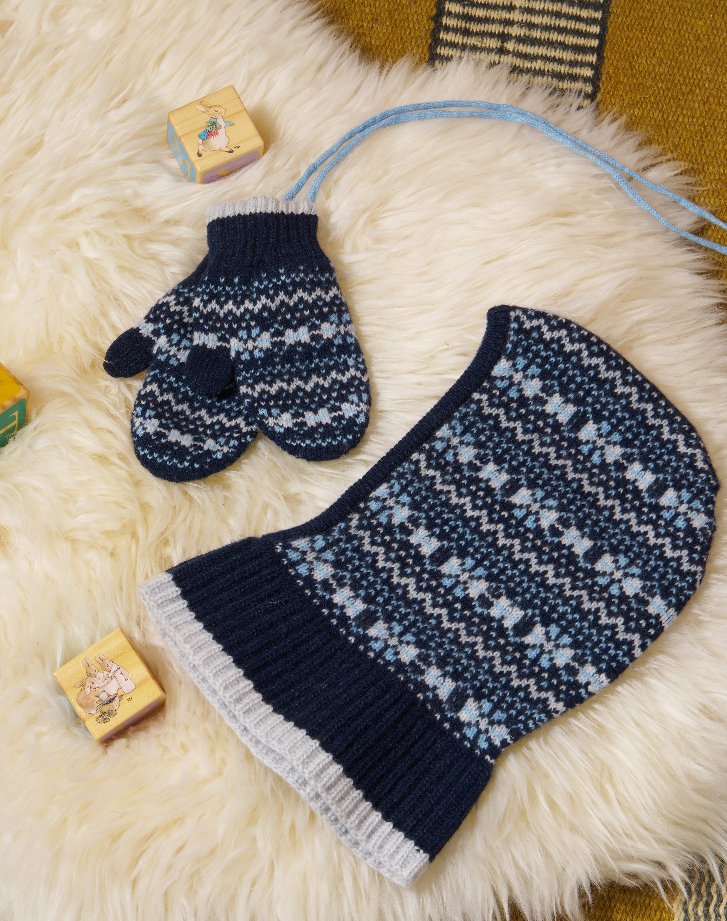 Cashmere Fair Isle Balaclava