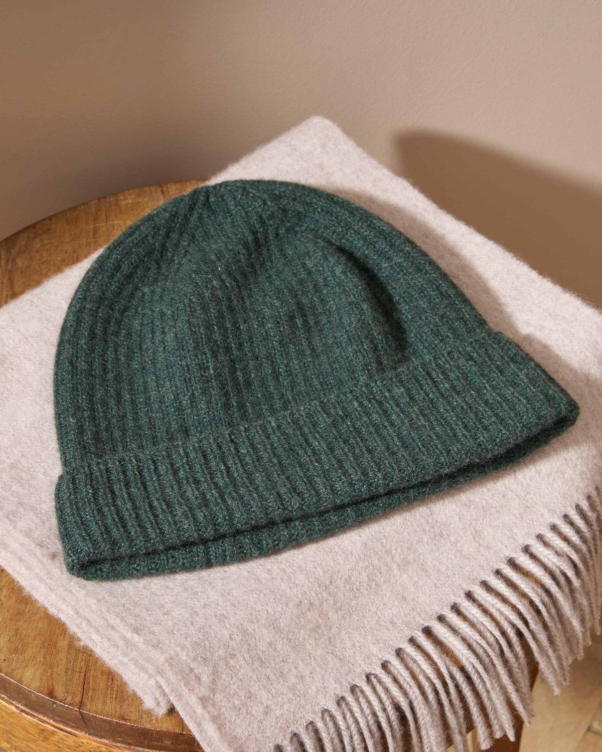 Cashmere Ribbed Hat