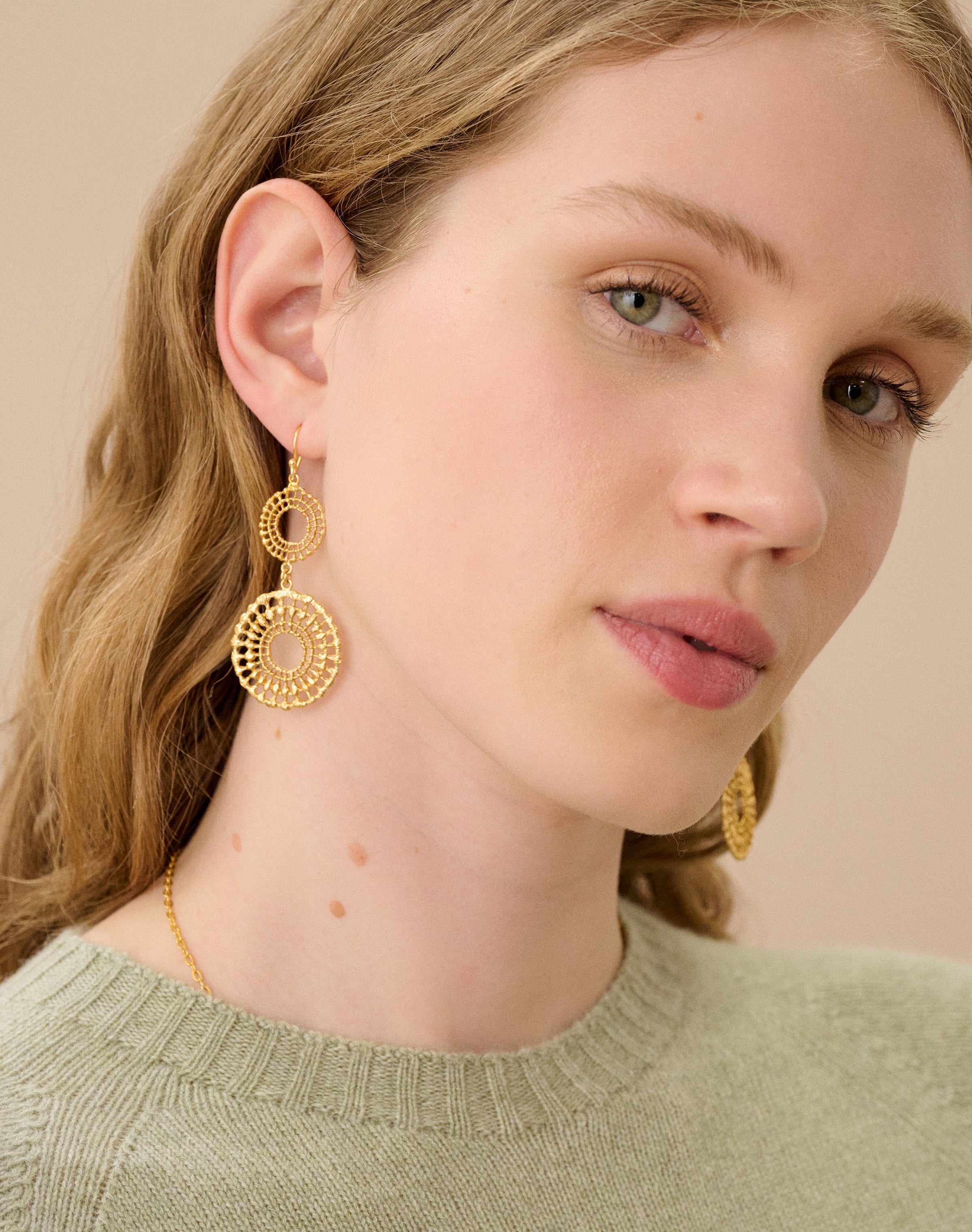 Gold Charm Earrings
