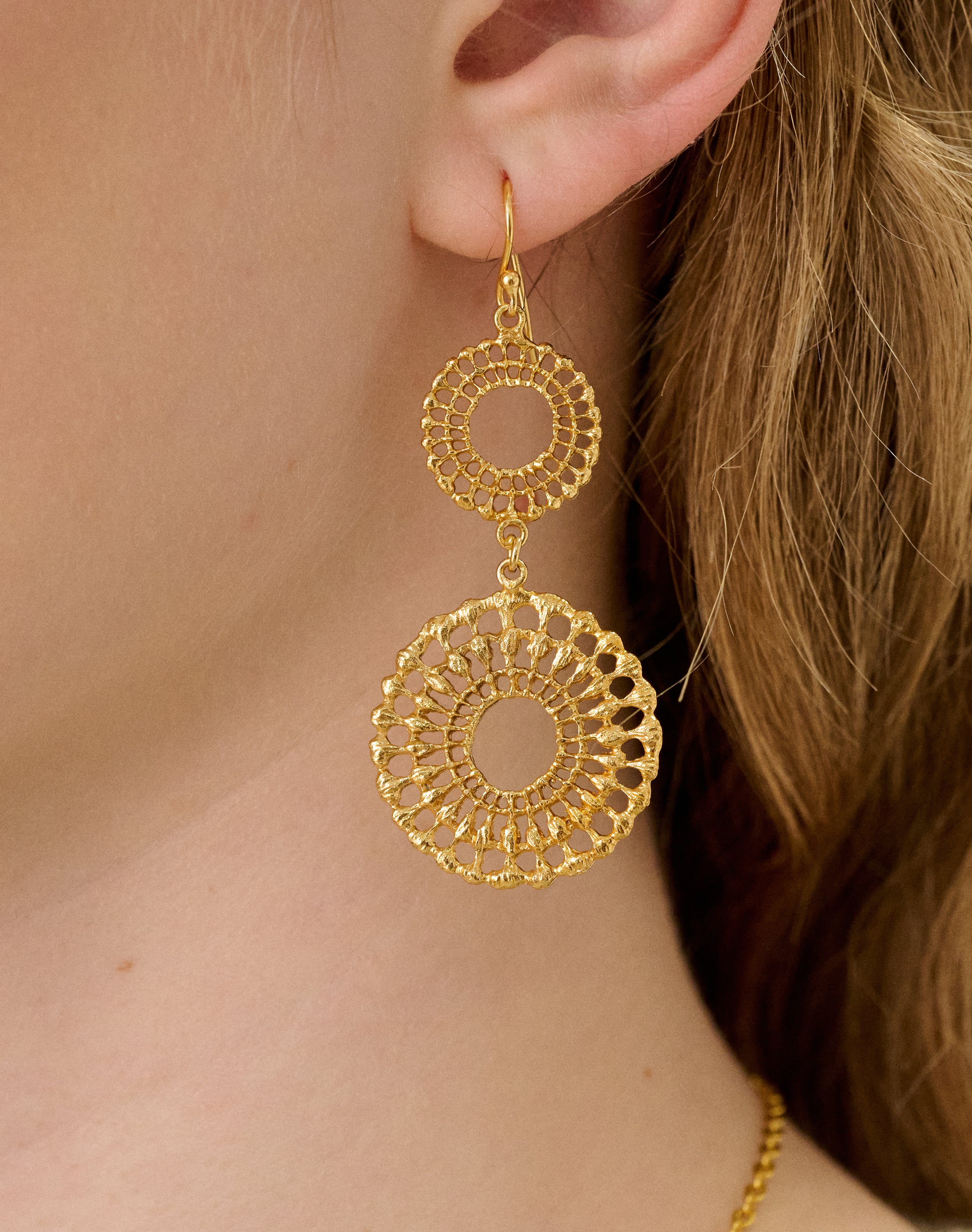 Gold Charm Earrings