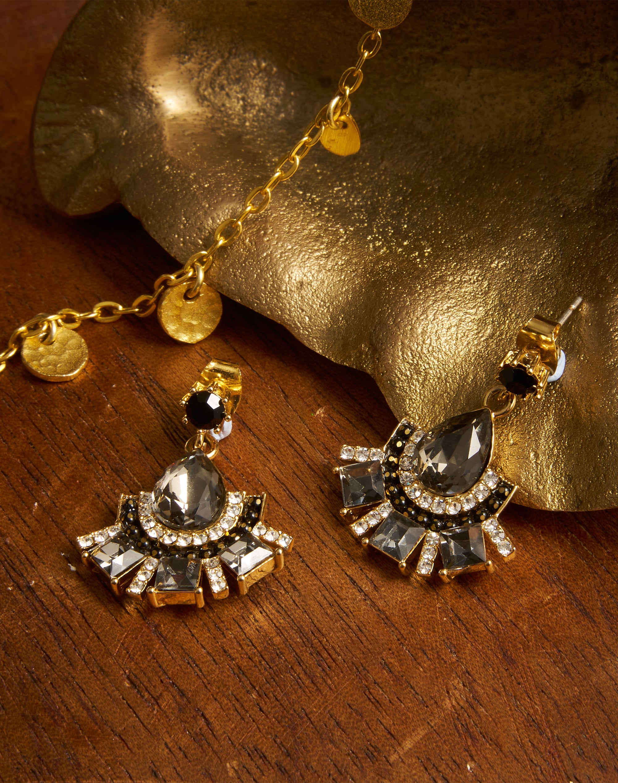 Crystal Teardrop Earrings