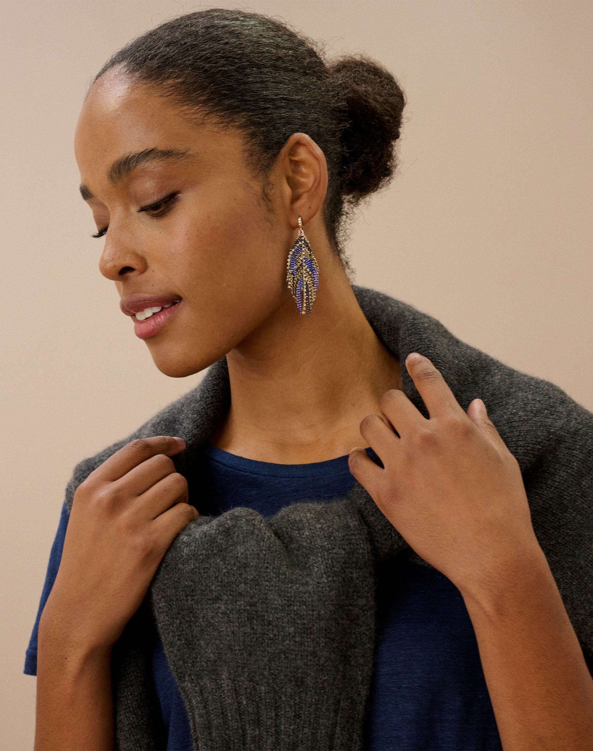 Feather Tassel Earrings