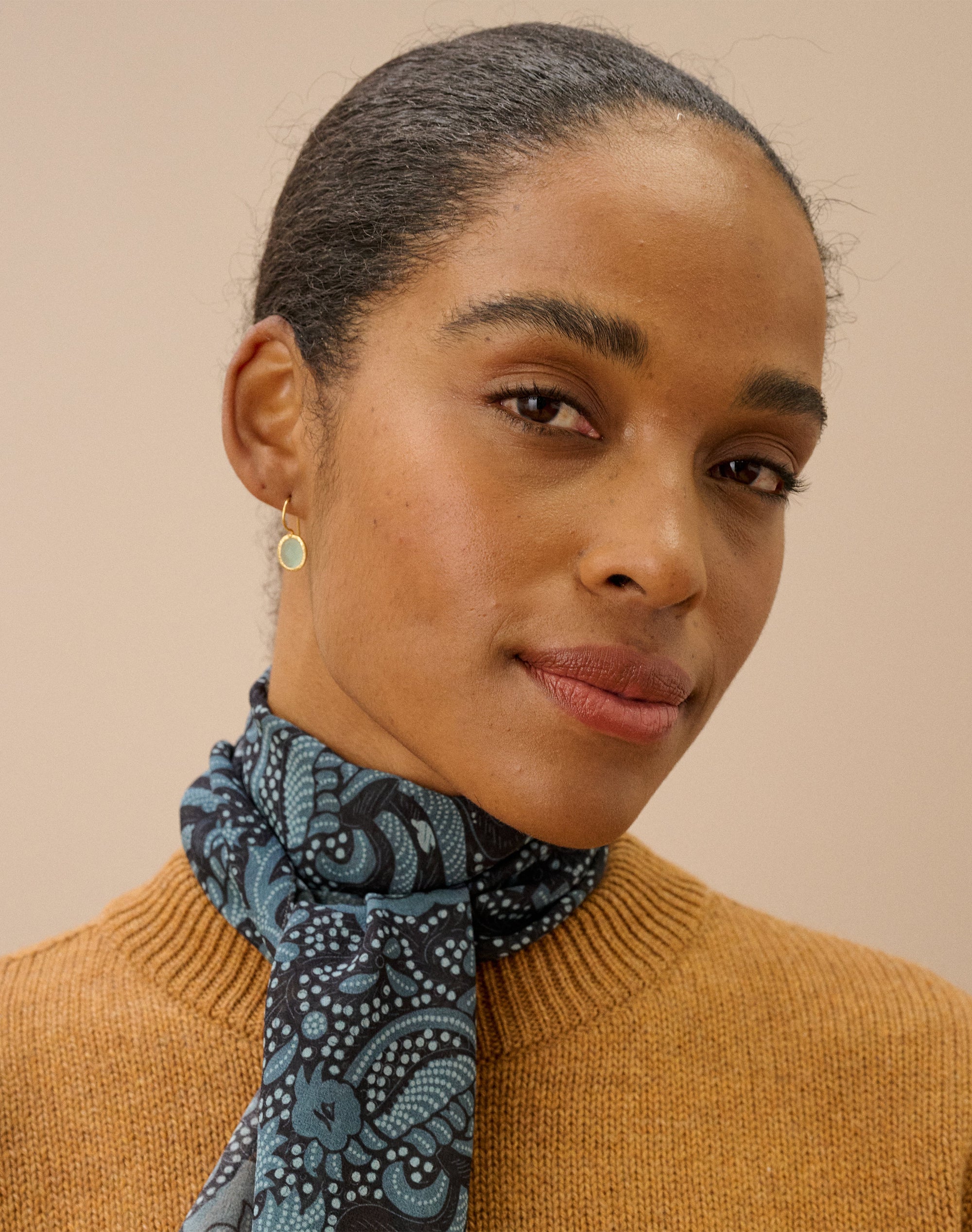 Faceted Pendant Earrings