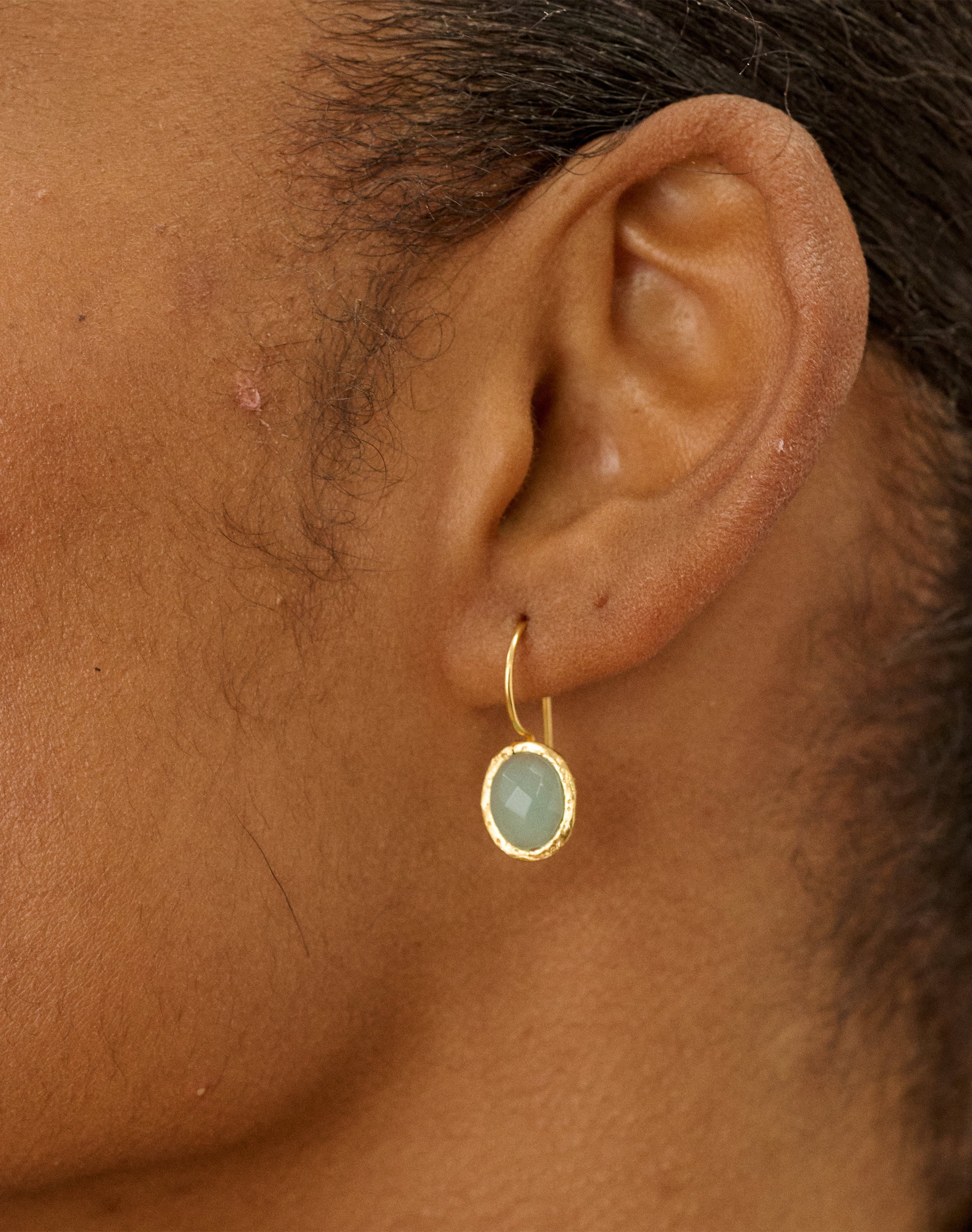 Faceted Pendant Earrings