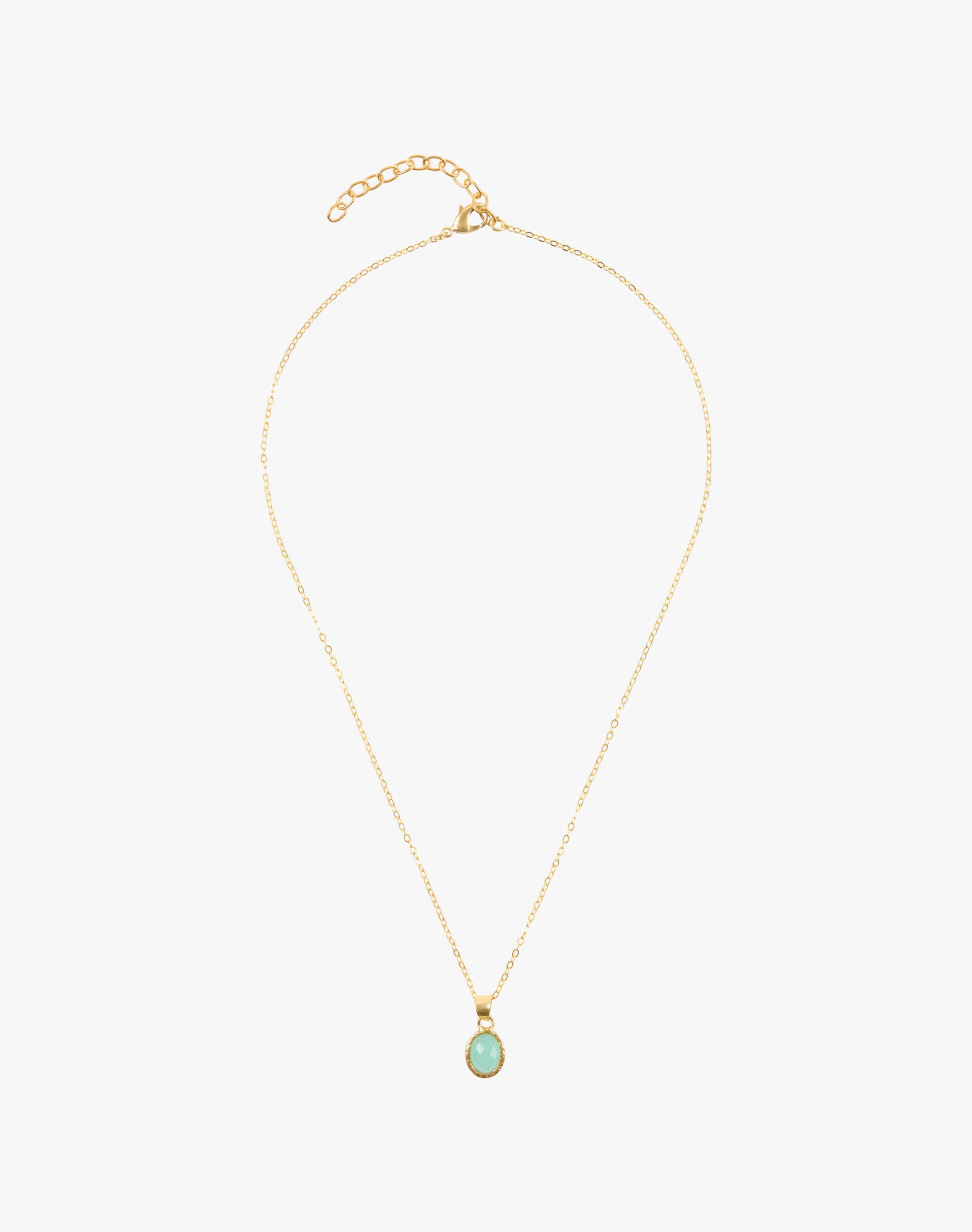 Faceted Pendant Necklace