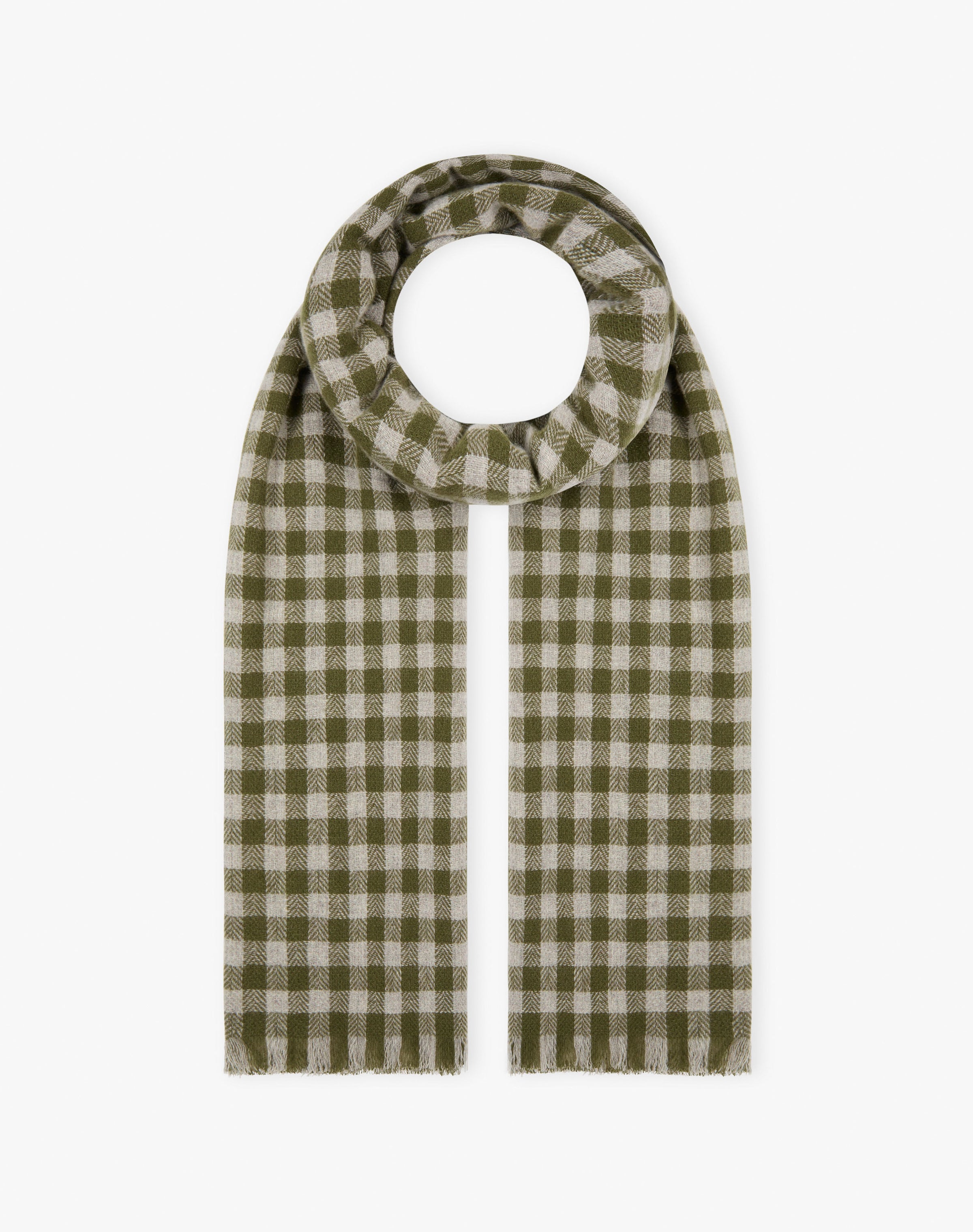 Cashmere Gingham Stole