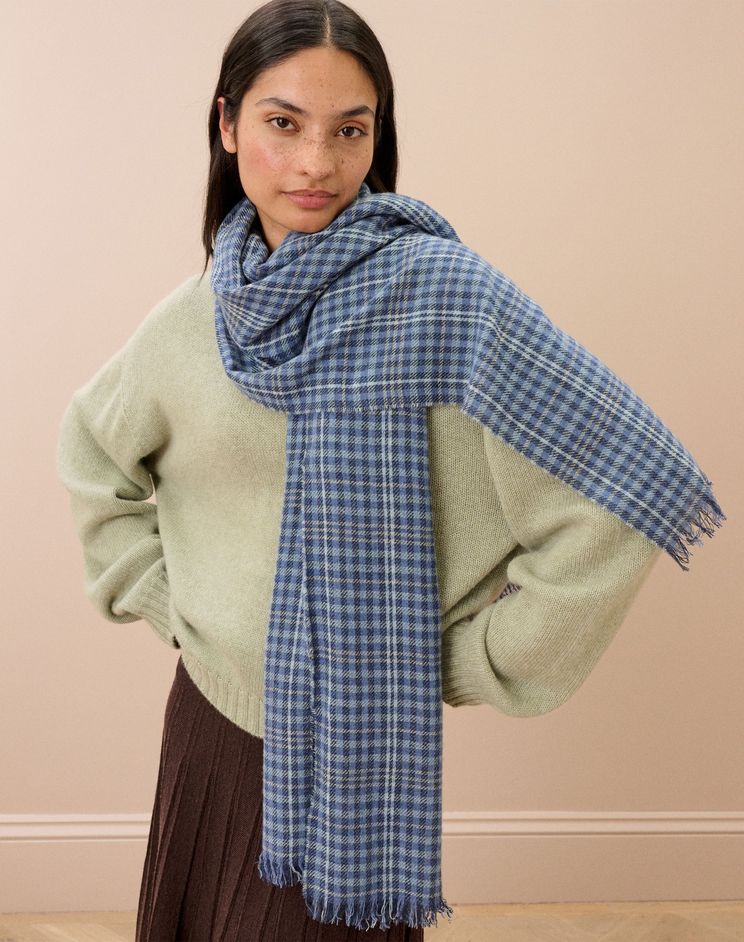 Cashmere Checked Chartouche