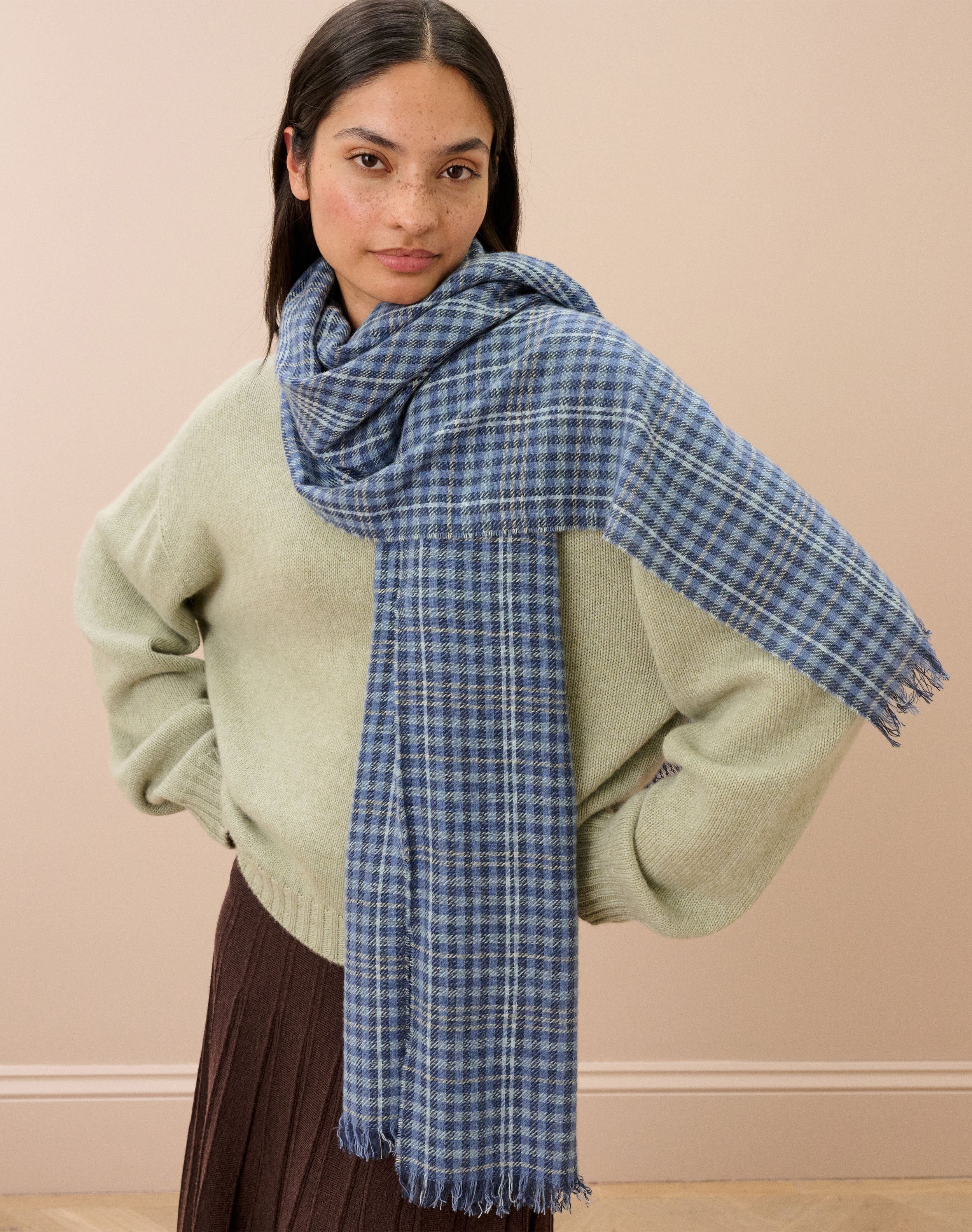 Cashmere Checked Chartouche