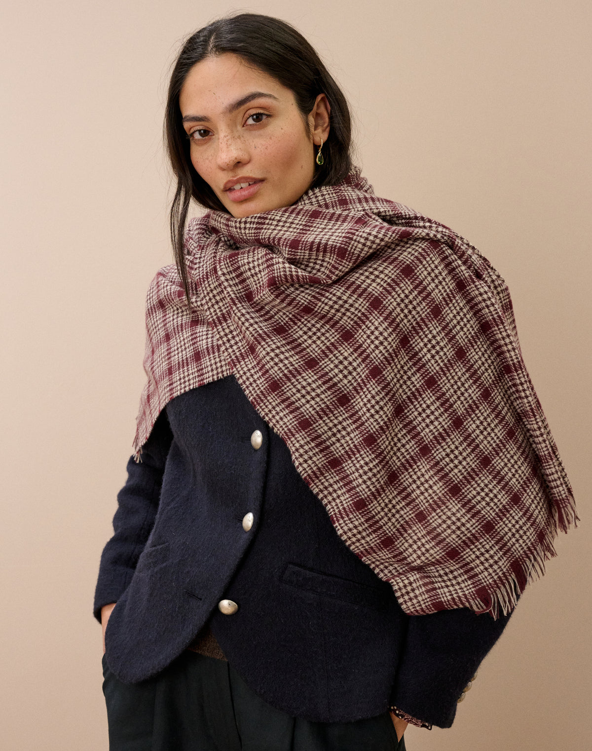Cashmere Checked Chartouche