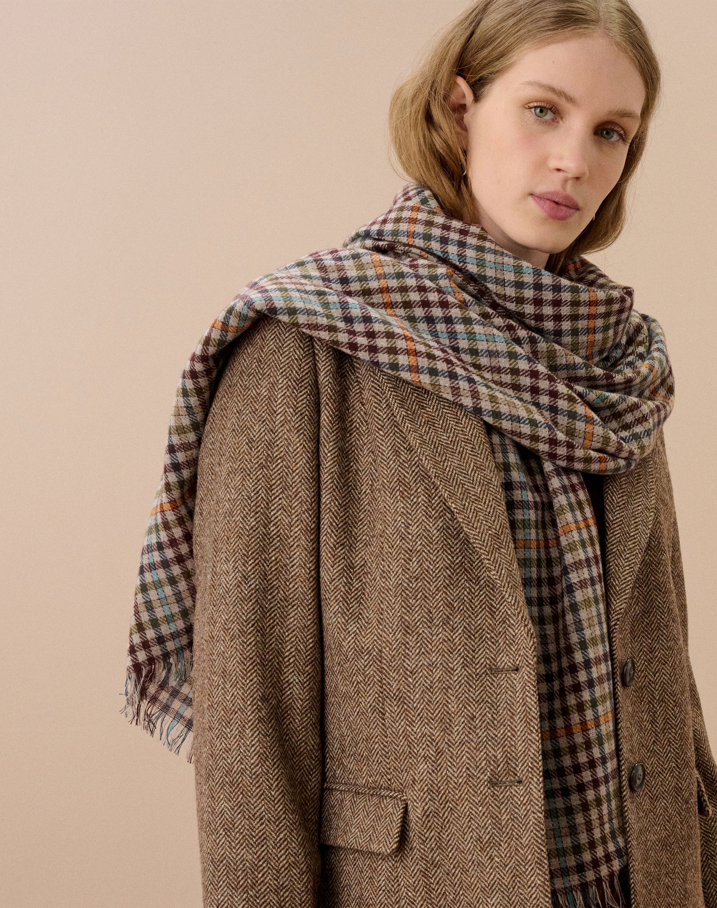 Cashmere Checked Chartouche