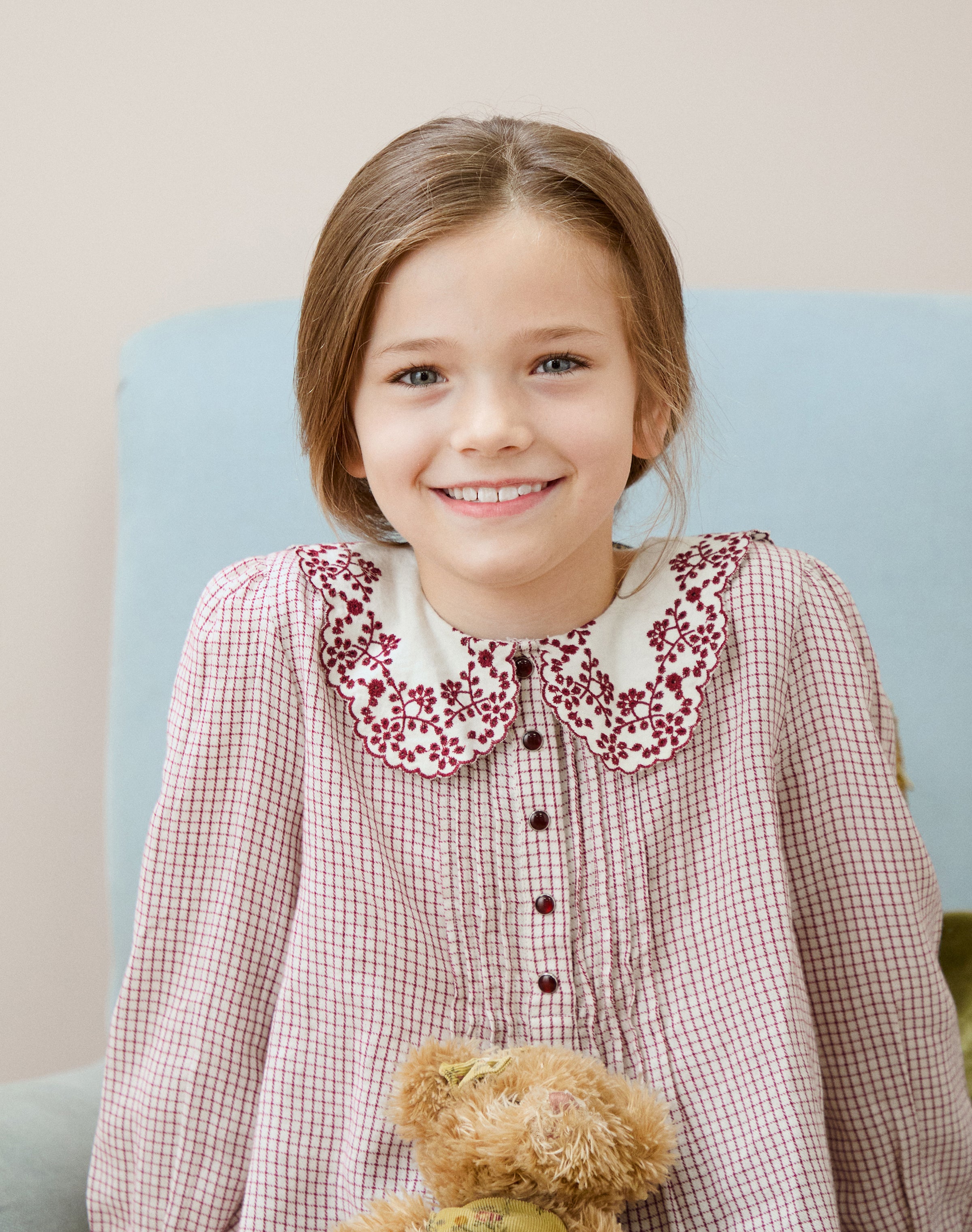 Brushed Cotton Broderie Anglaise Blouse